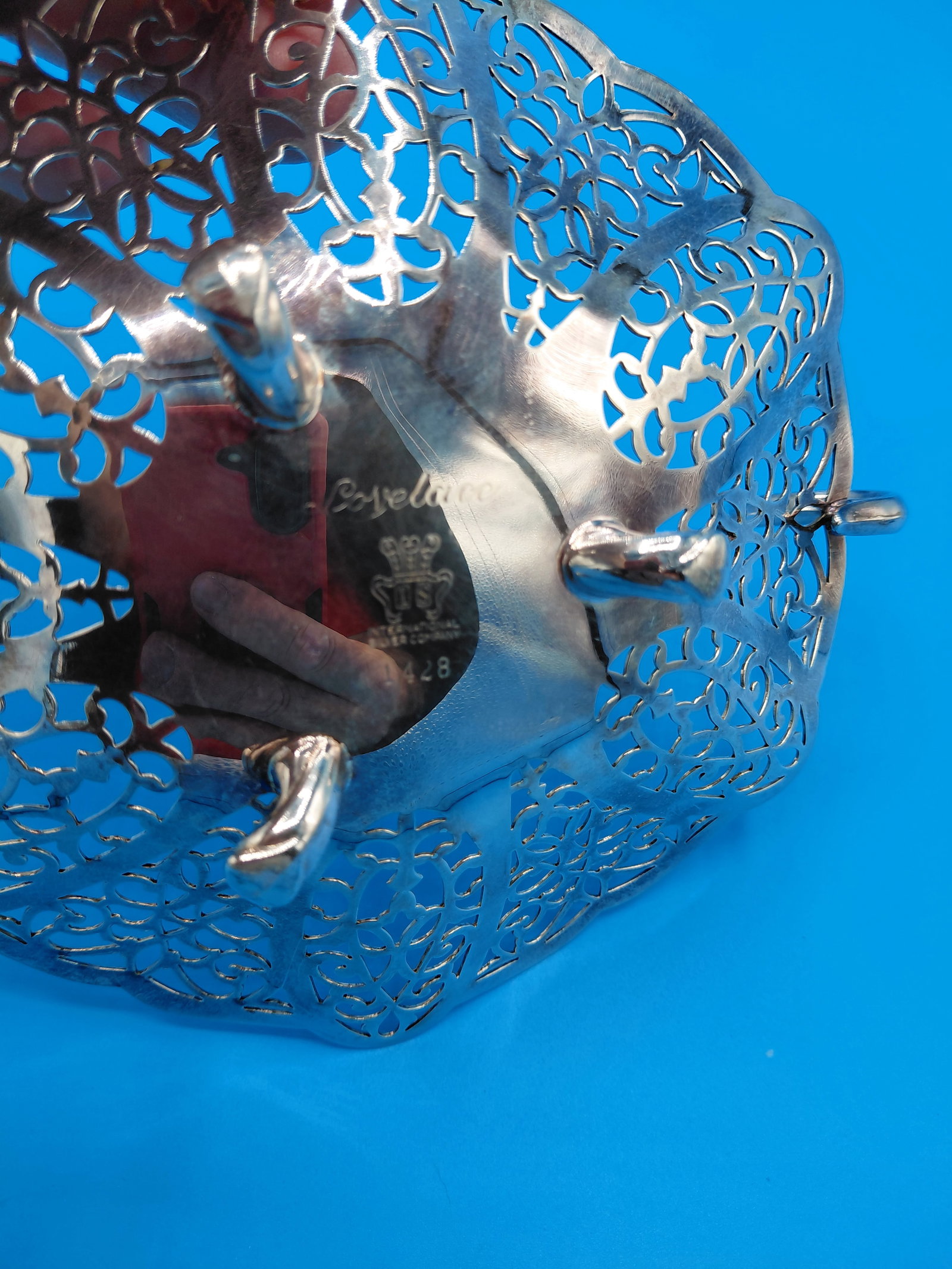 Intricate Lovelace Silver Plated Candy Dish - 4