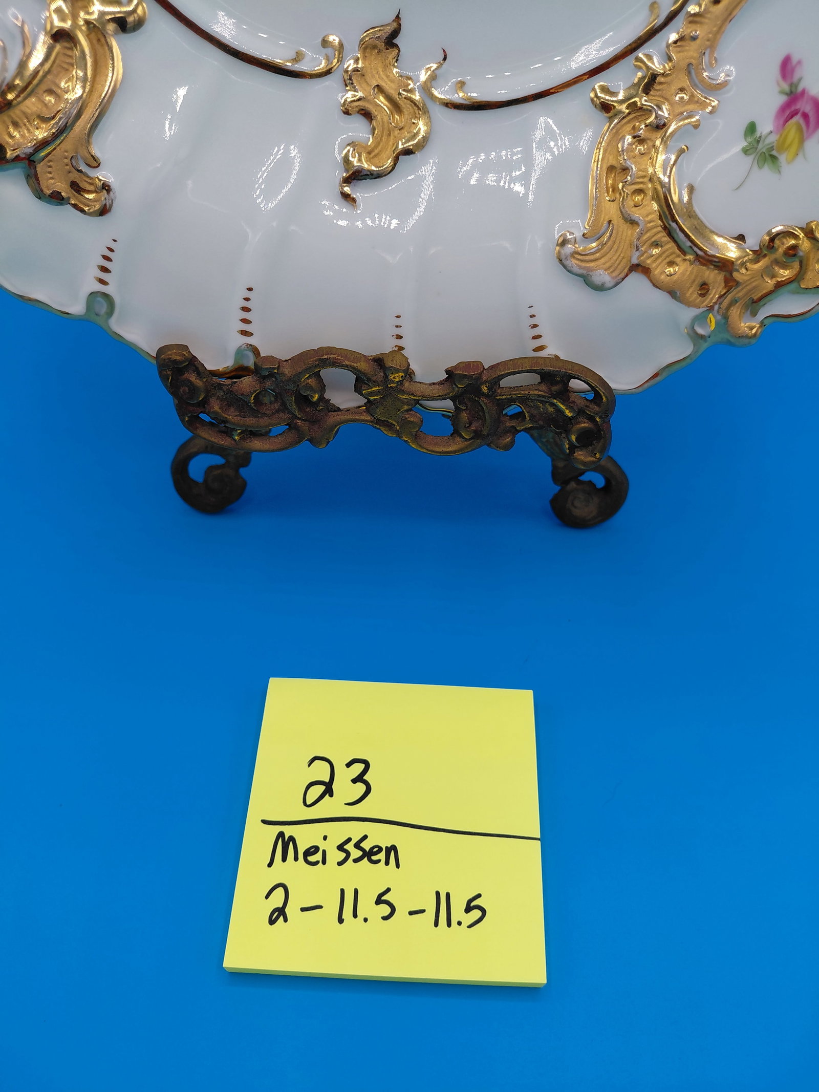 Stunning Meissen Gold Plated Serving Piece / Stand not included - 2