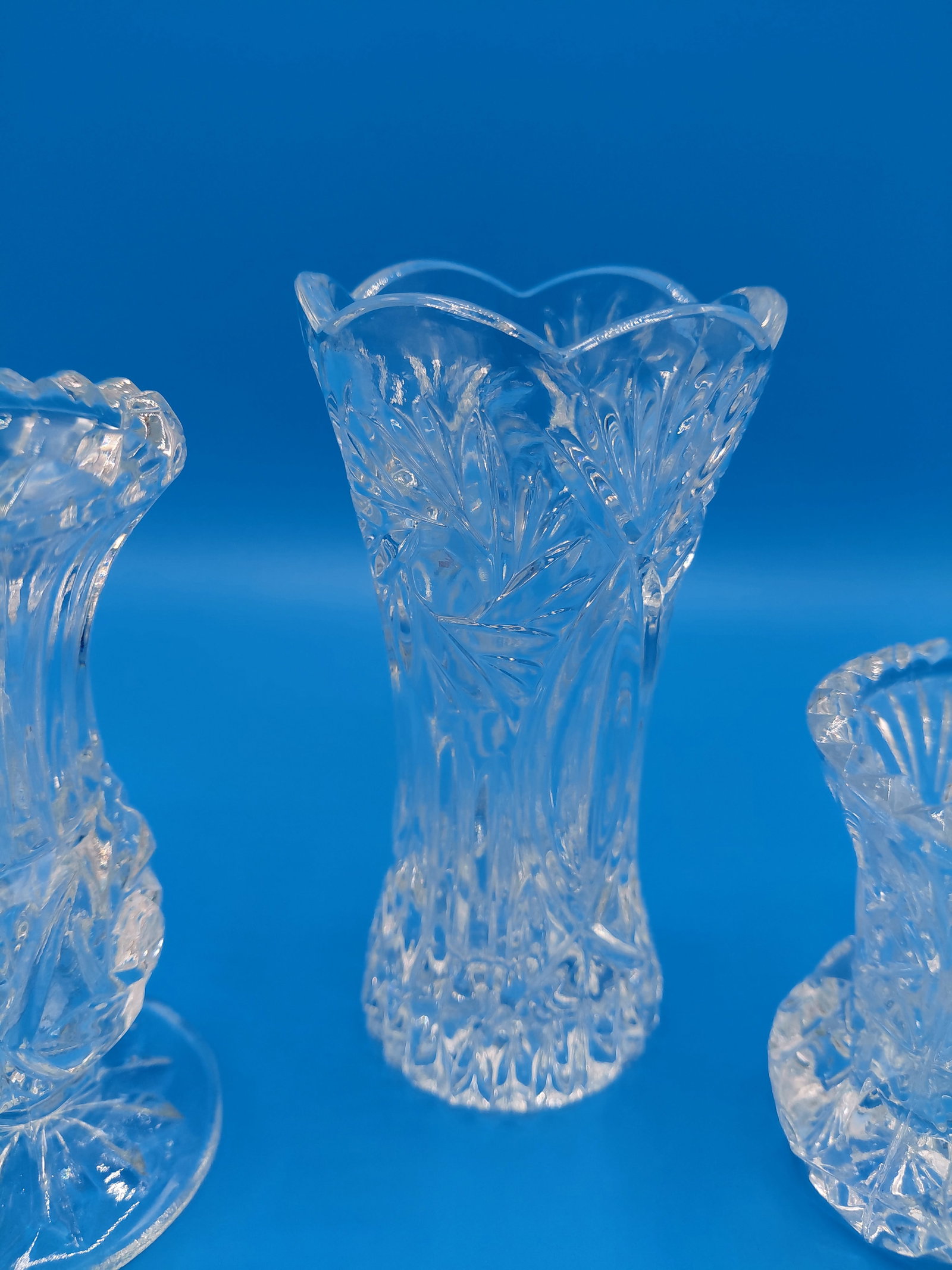 Mixed Lot of Glass Bud Vases, Toothpick holder, bowl as seen - 3