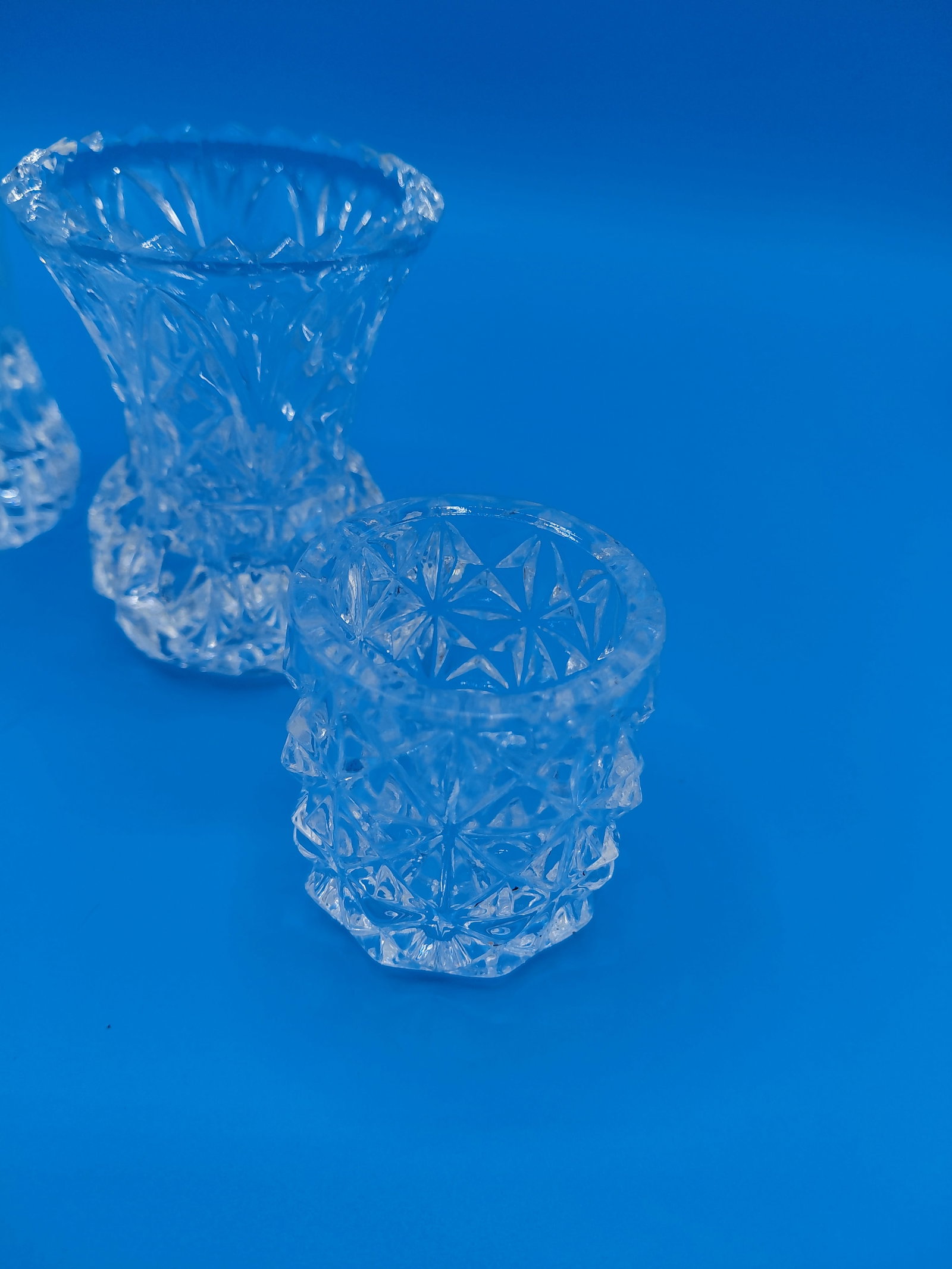Mixed Lot of Glass Bud Vases, Toothpick holder, bowl as seen - 6