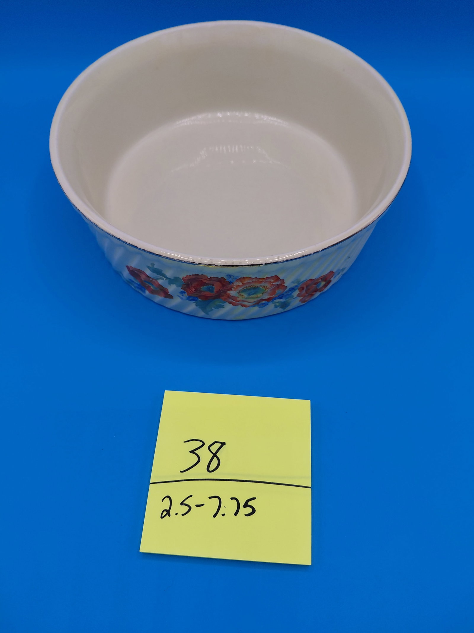 Vintage Gold Trimmed Hall Kitcheware Bowl - 2