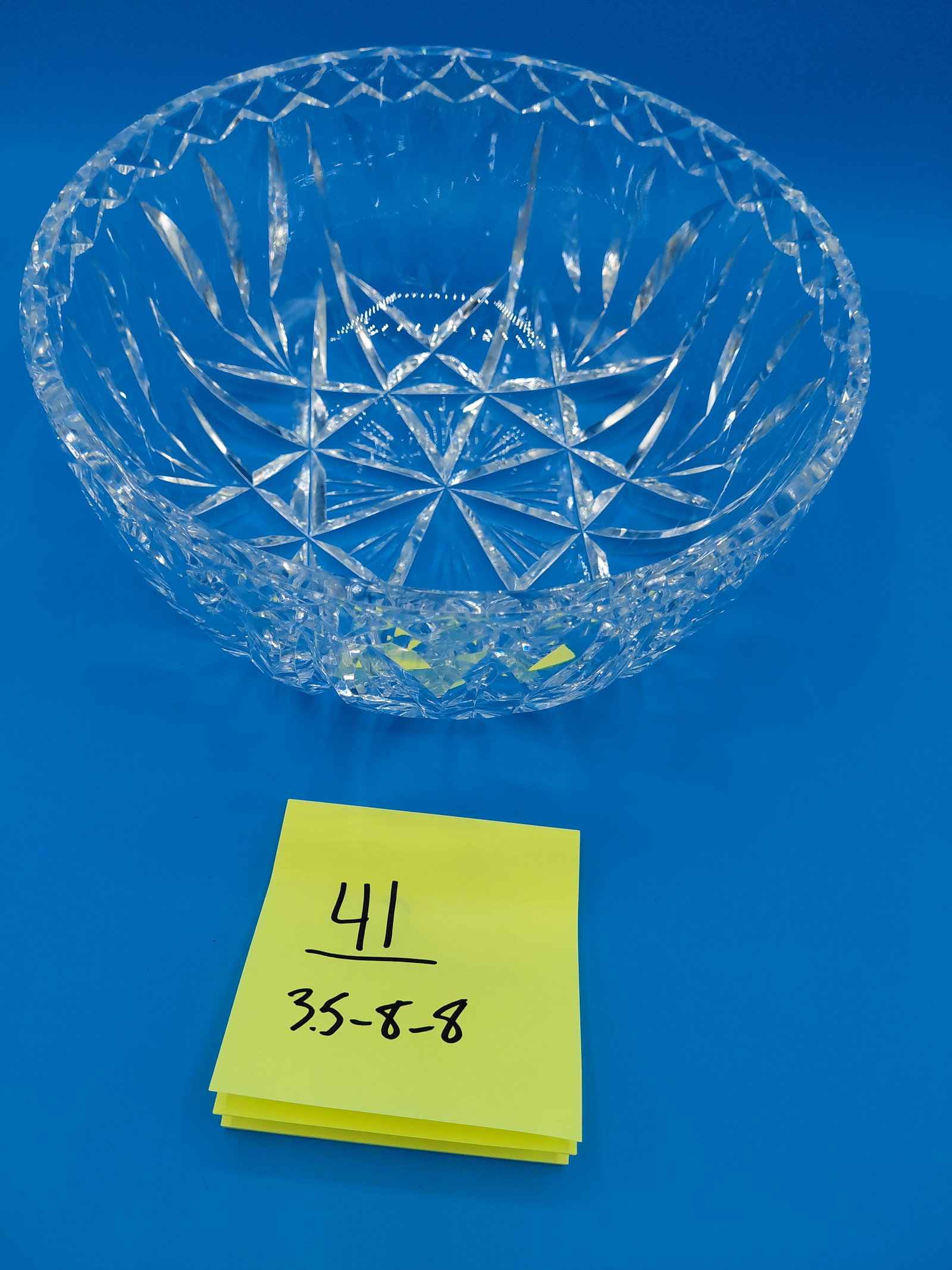 Vintage Heavy Crystal Bowl - 2