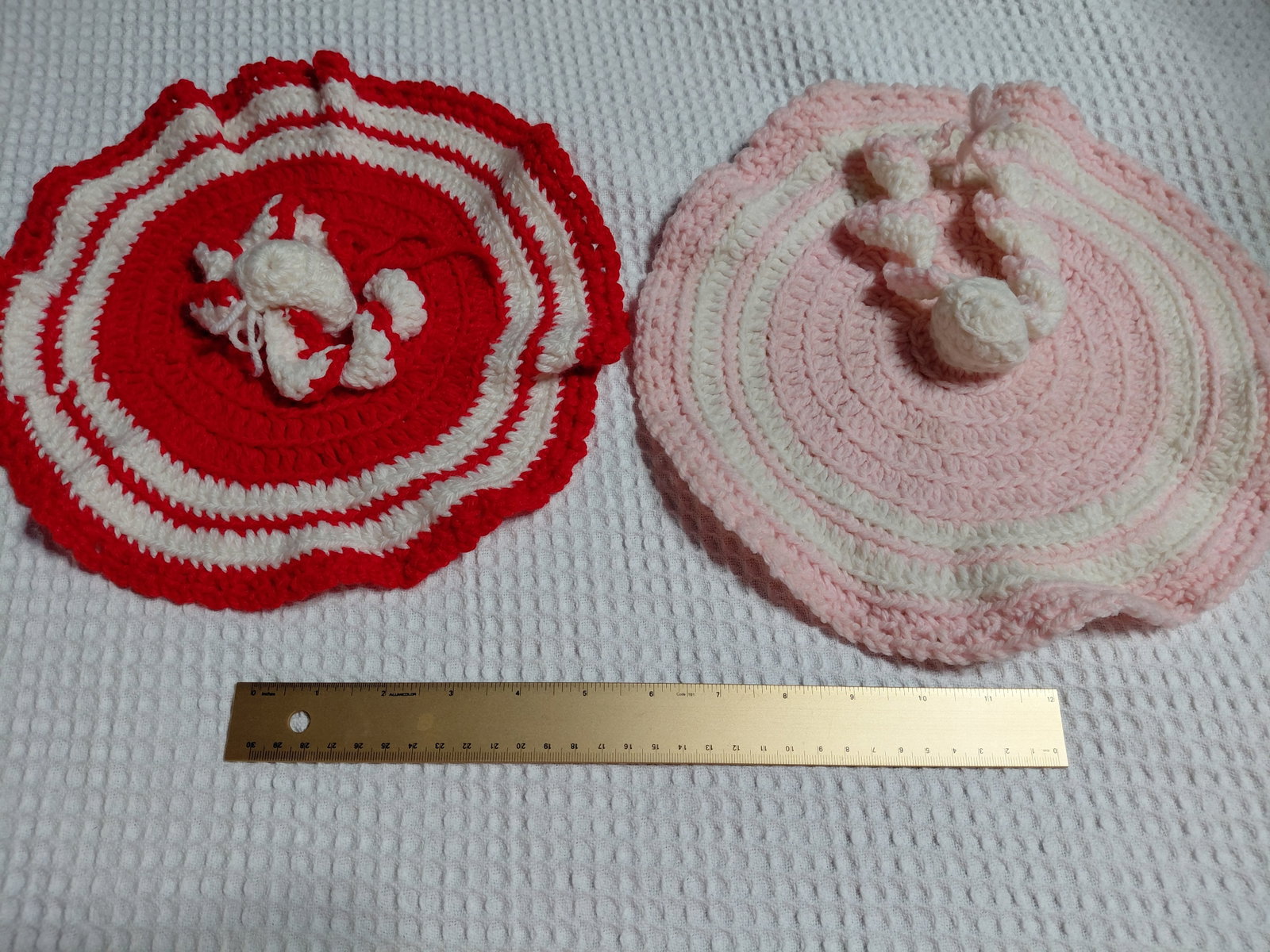 Vintage Crochet Crock Pot Lid Covers - 2