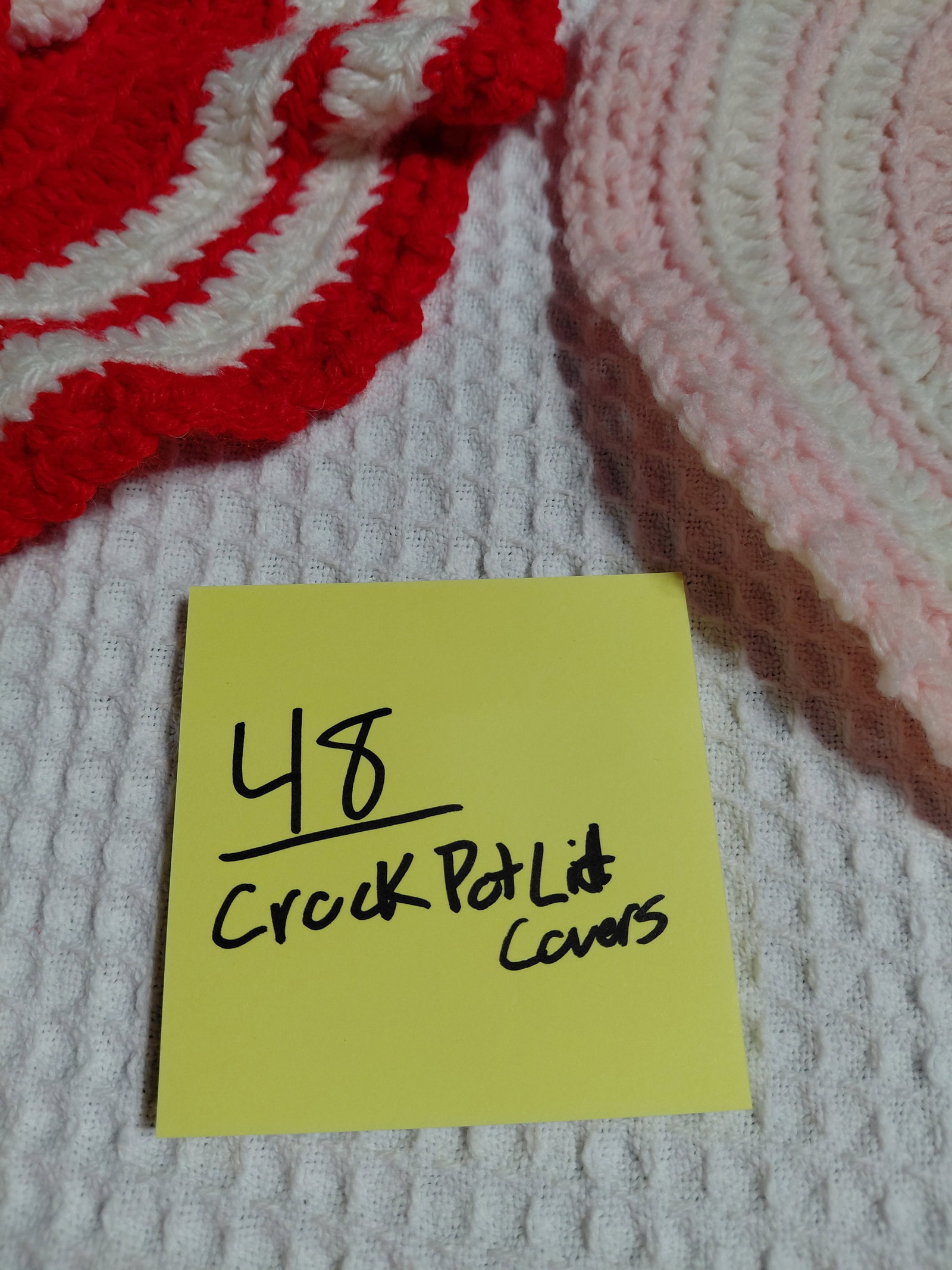Vintage Crochet Crock Pot Lid Covers - 3