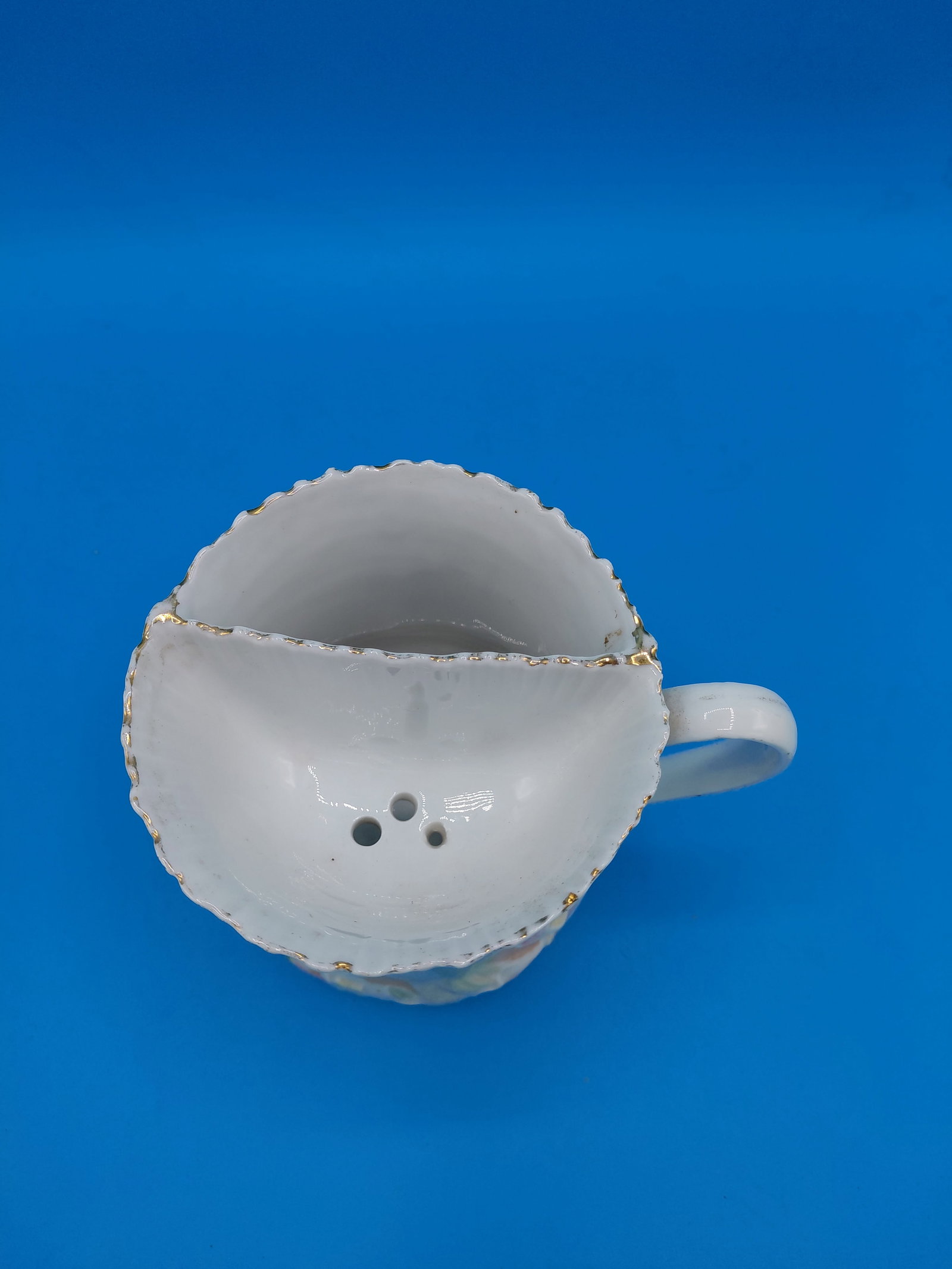 Vintage Porcelain Shaving Mug with Roman Woman Bust on side - 3