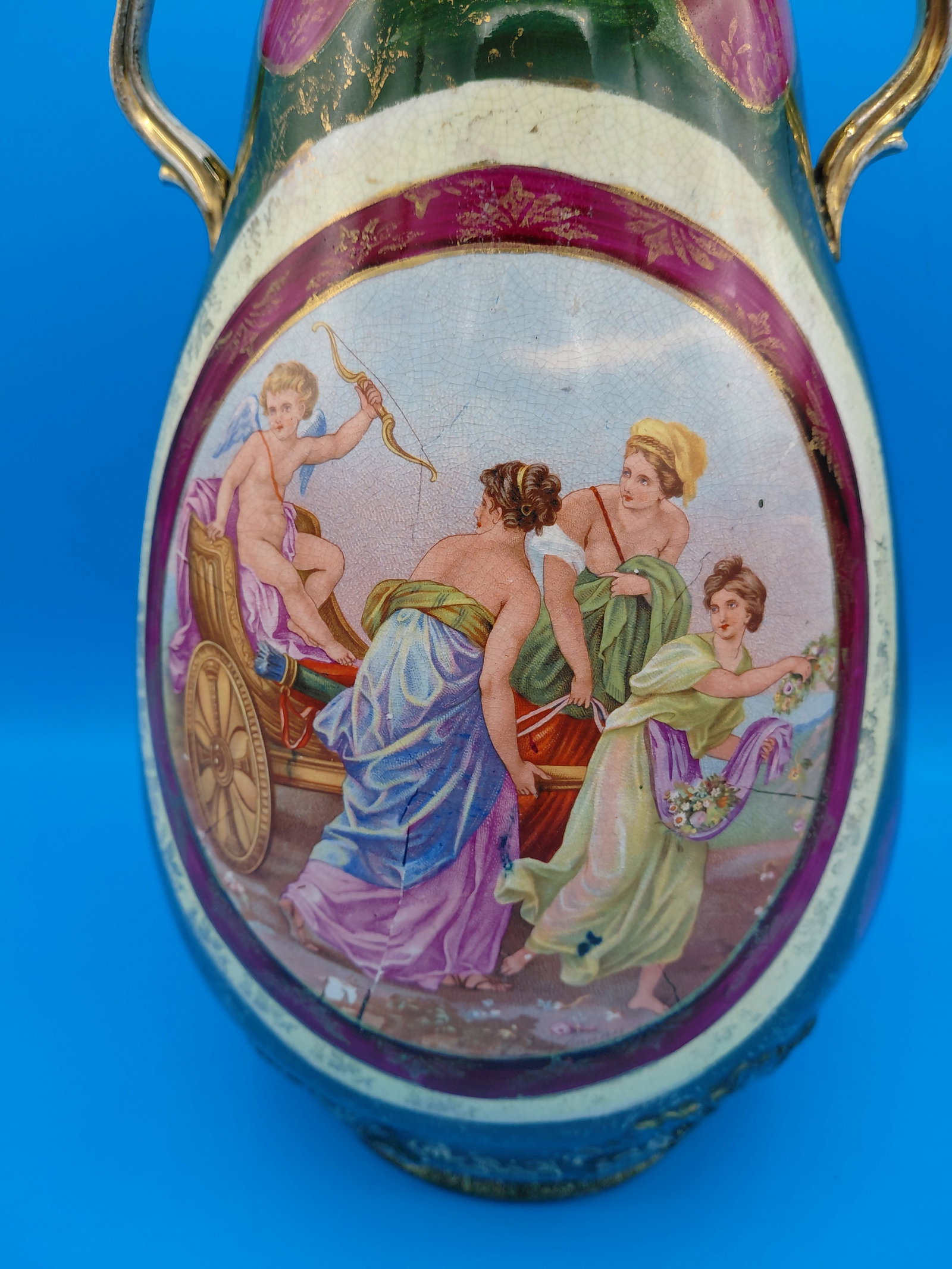 Beautiful Victorian English Pottery Vase - 3