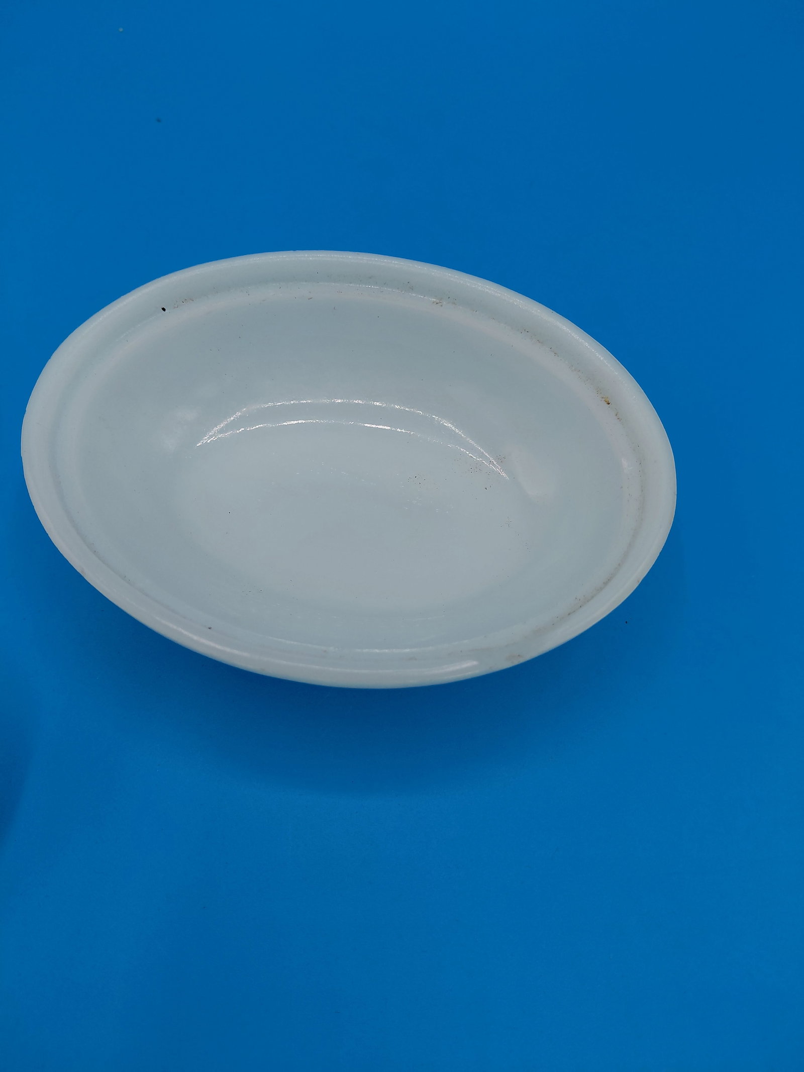 Vintage Hazel Atlas Milk Glass Hen on Nest / small chip on bowl as seen - 6
