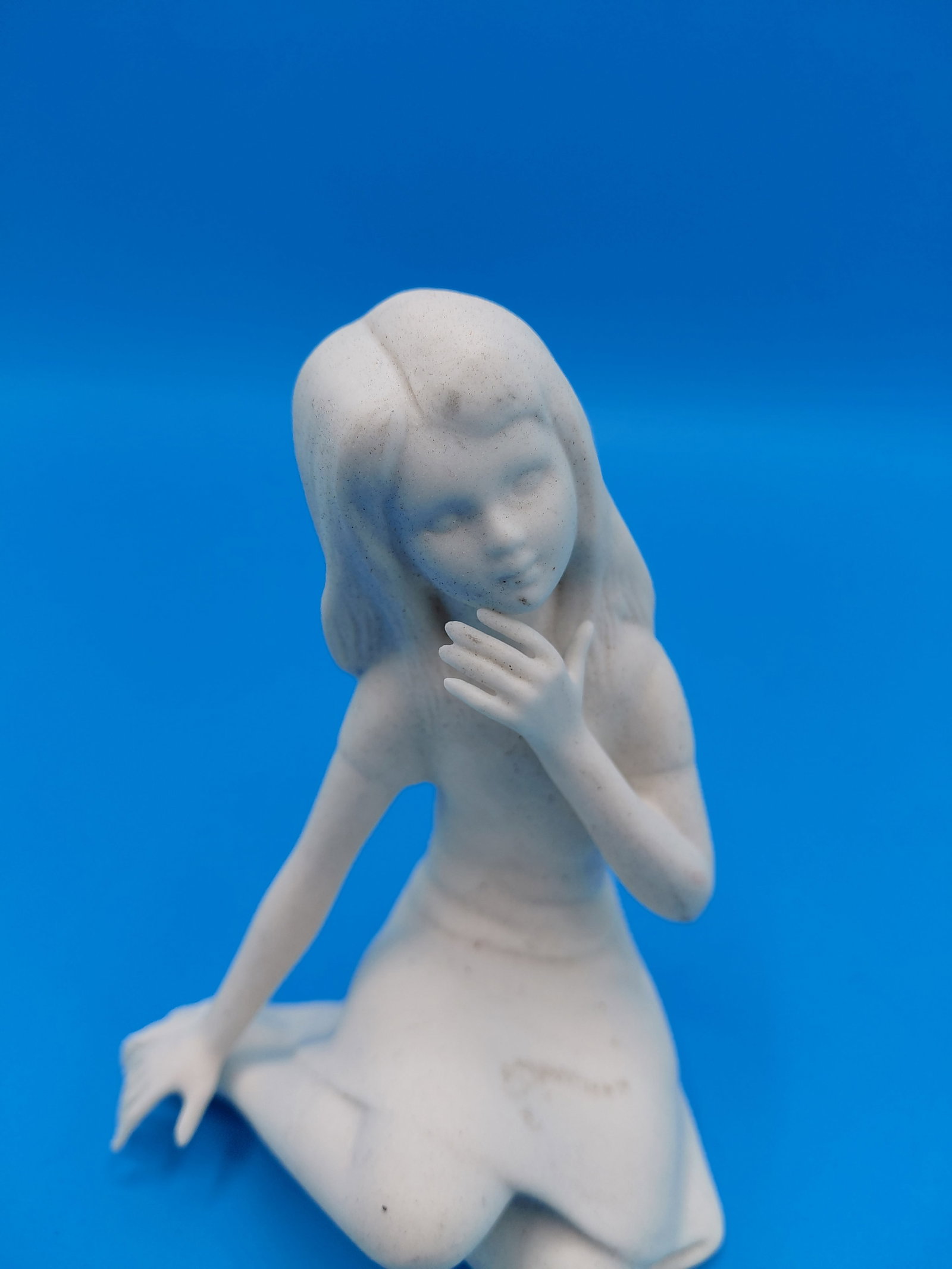 Vintage Porcelain Cybis Thumbelina Figurine / plain no color - 3