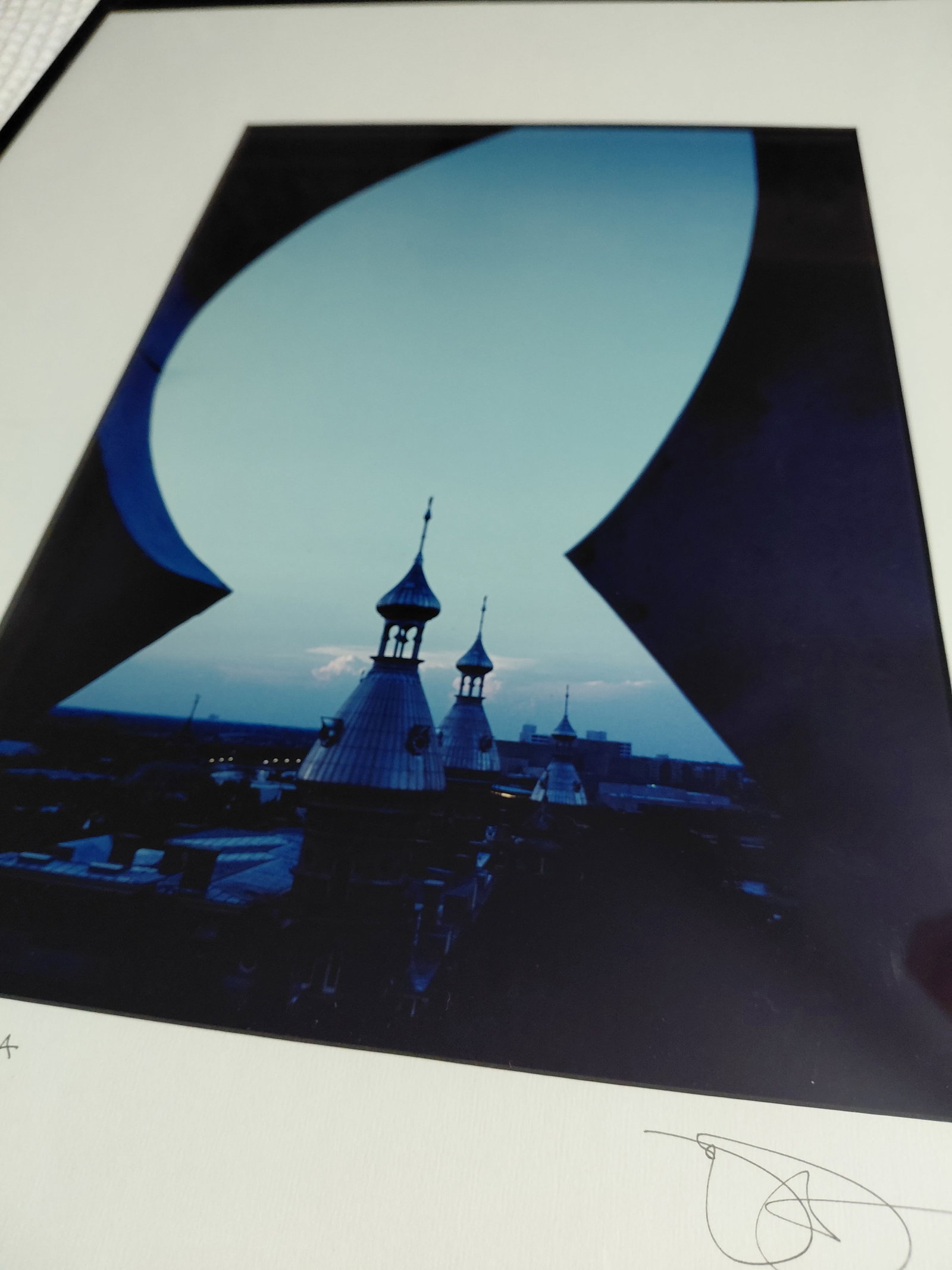 Artist Sign Framed & Matted Phography of Tampa Florida - 3