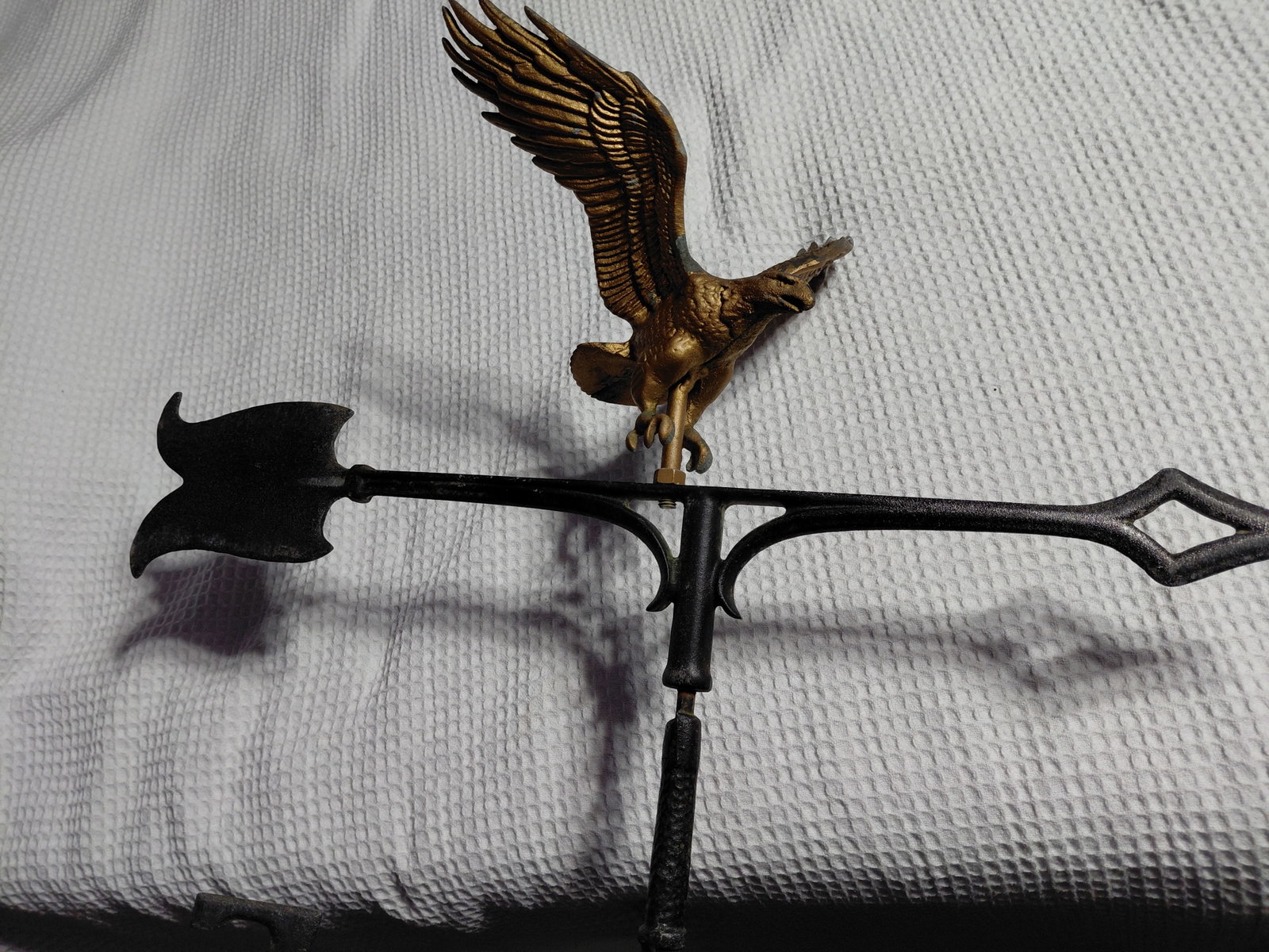 Very Nice Vintage Cast Aluminium Weather Vane / Does not spin is in one position - 5