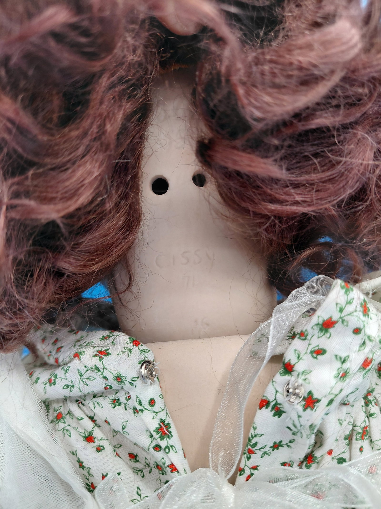 Large Vintage Bisque Doll / Marked Cissy 71 - 7