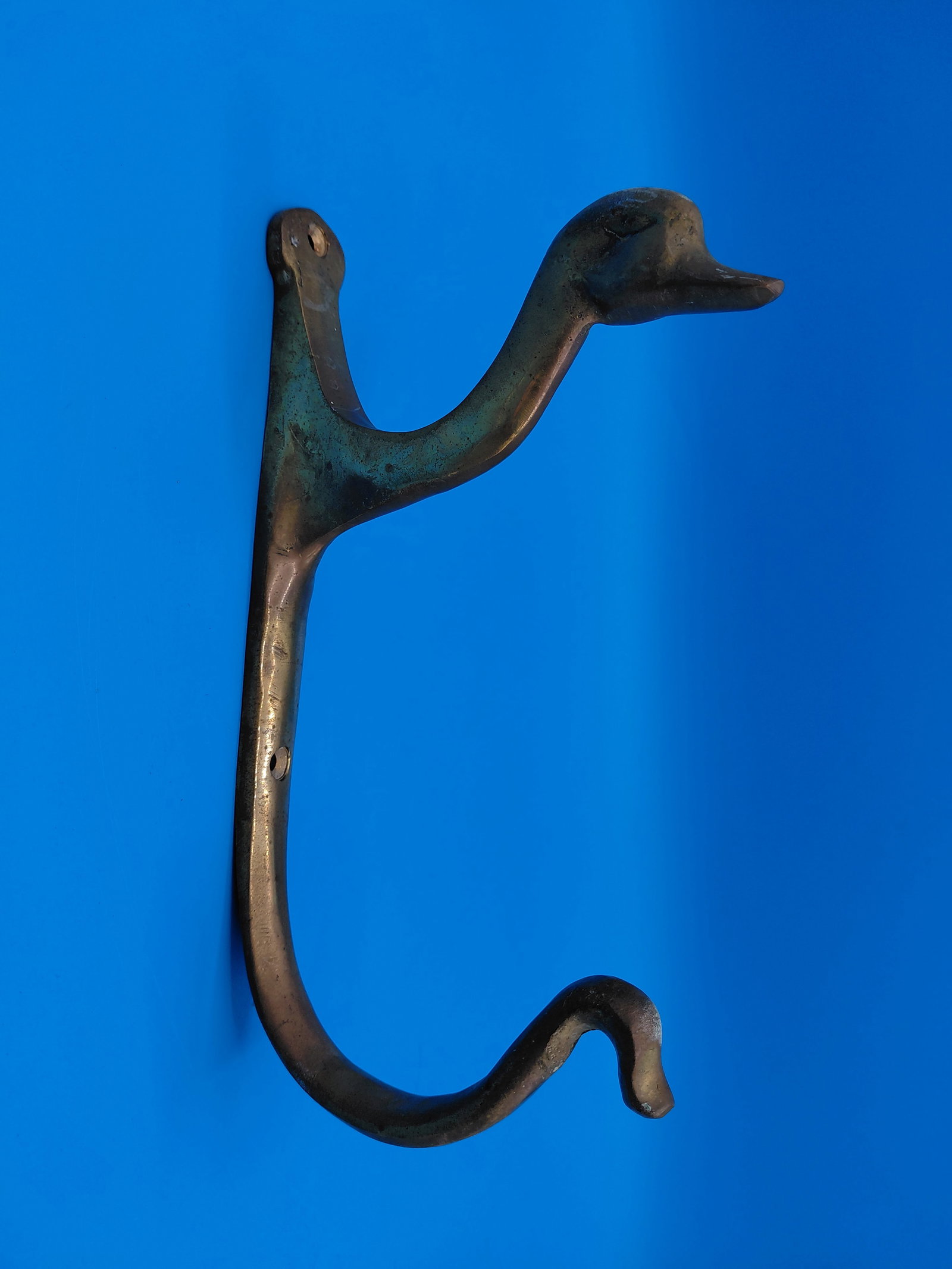 Unique Vintage Brass Duck Head Coat Hook: Unique Vintage Brass Duck Head Coat Hook