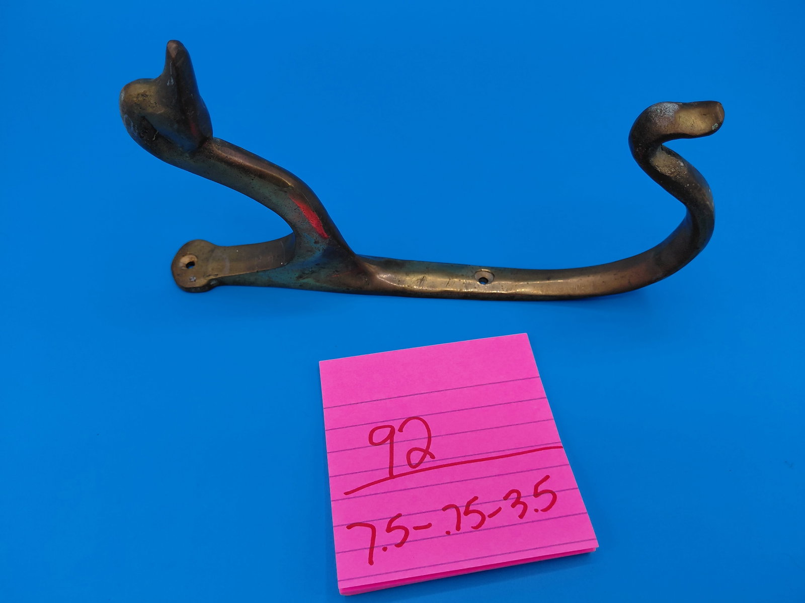 Unique Vintage Brass Duck Head Coat Hook - 2