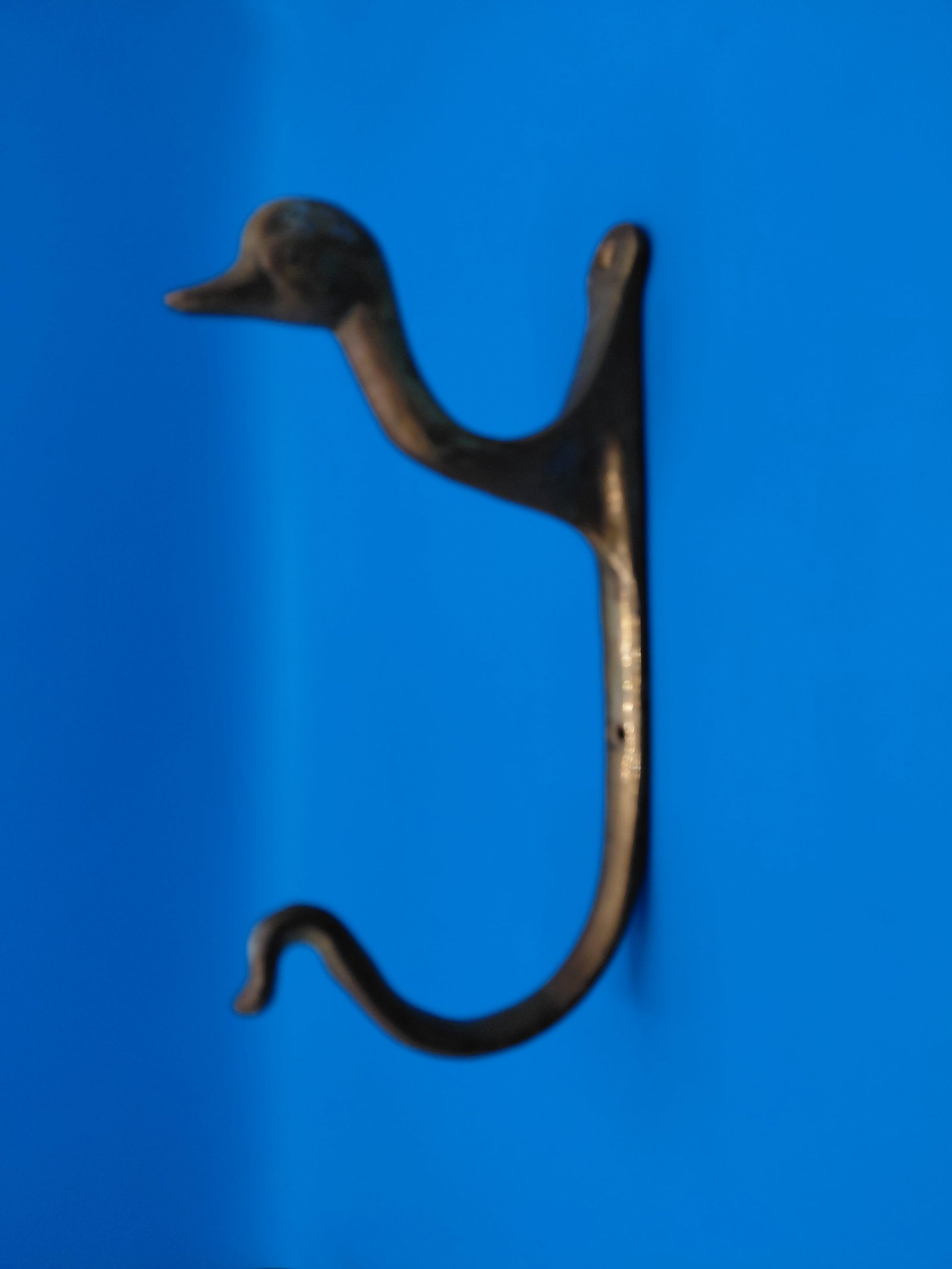 Unique Vintage Brass Duck Head Coat Hook - 4