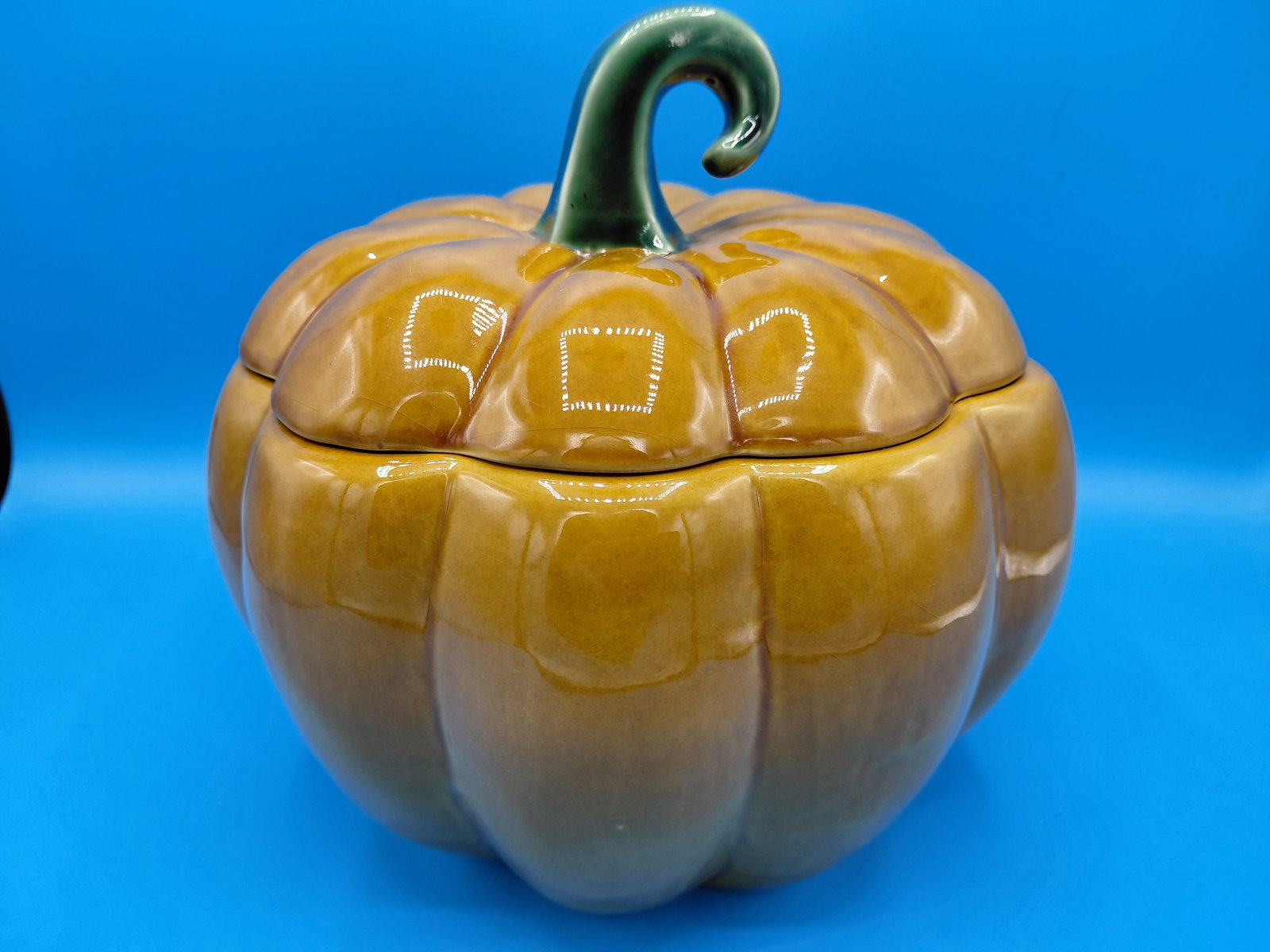 Williams-Sonoma Pumpkin Cookie Jar / Canister 8.5 inches - 2
