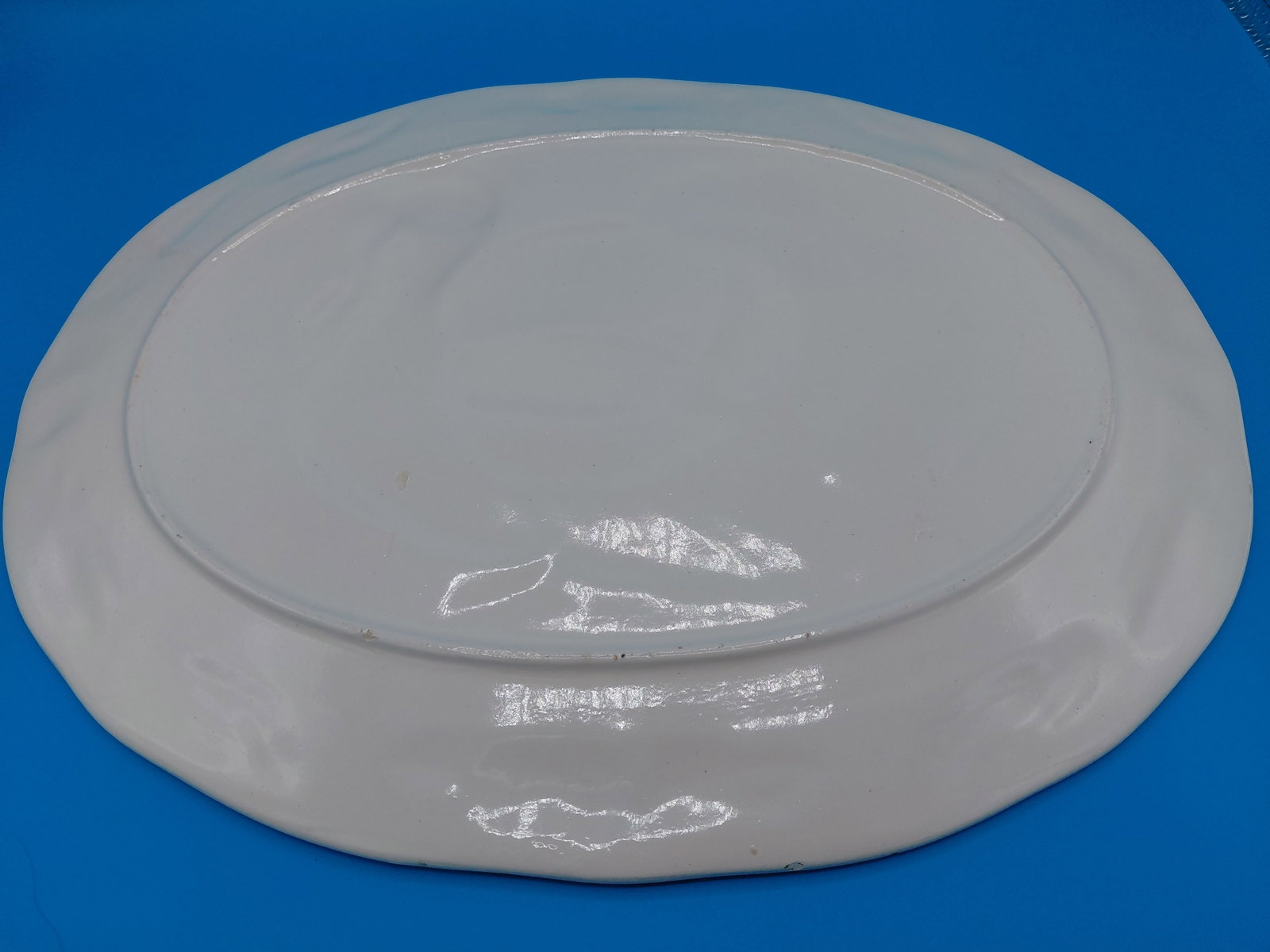 Vintage Turkey Platter / Firing Flaw on wing as seen in photos - 7