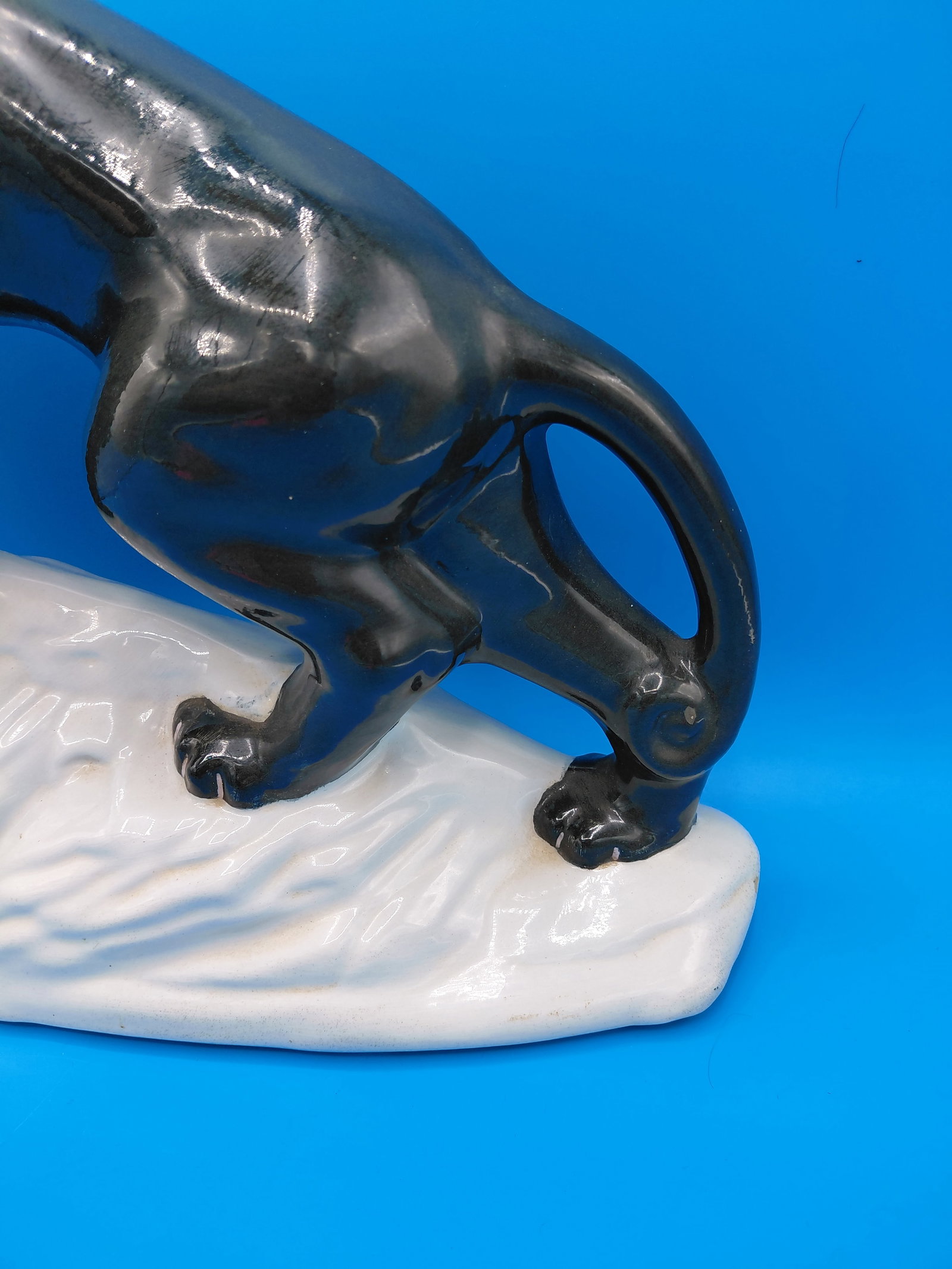 Vintage Mid Century Jaguar TV Statue - 5