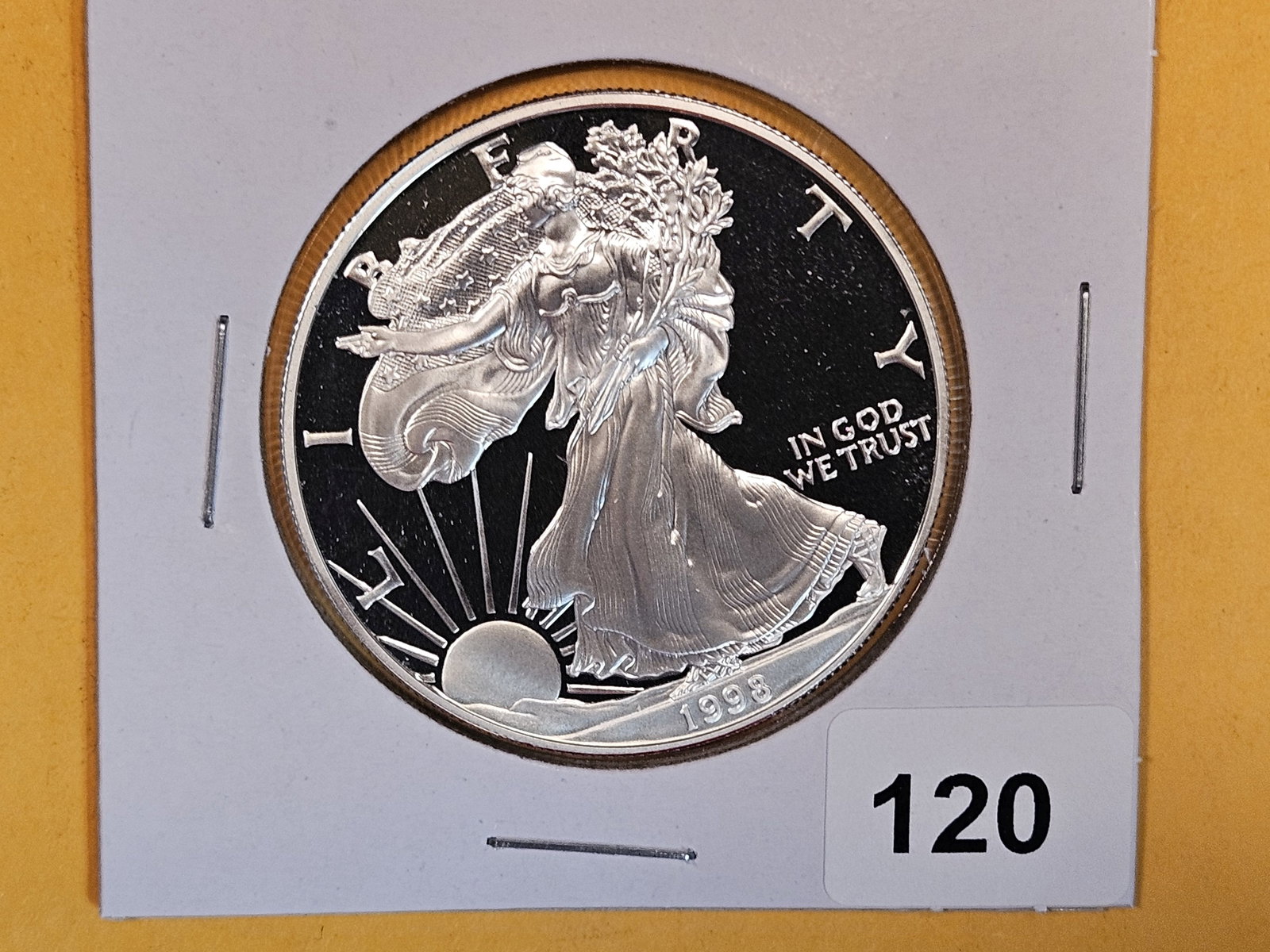 1998-P GEM Proof Deep Cameo American Silver Eagle (1 of 2)