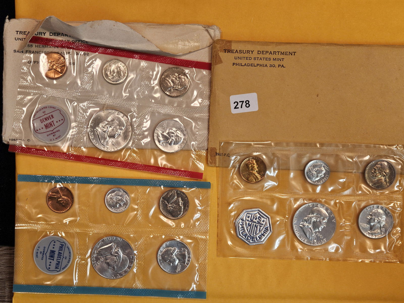 1963 Mint and 1961 Proof Sets (1 of 4)