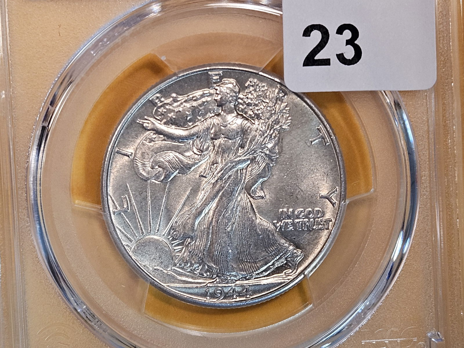 PCGS 1944 Walking Liberty Half Dollar in About Uncirculated 55 (1 of 3)