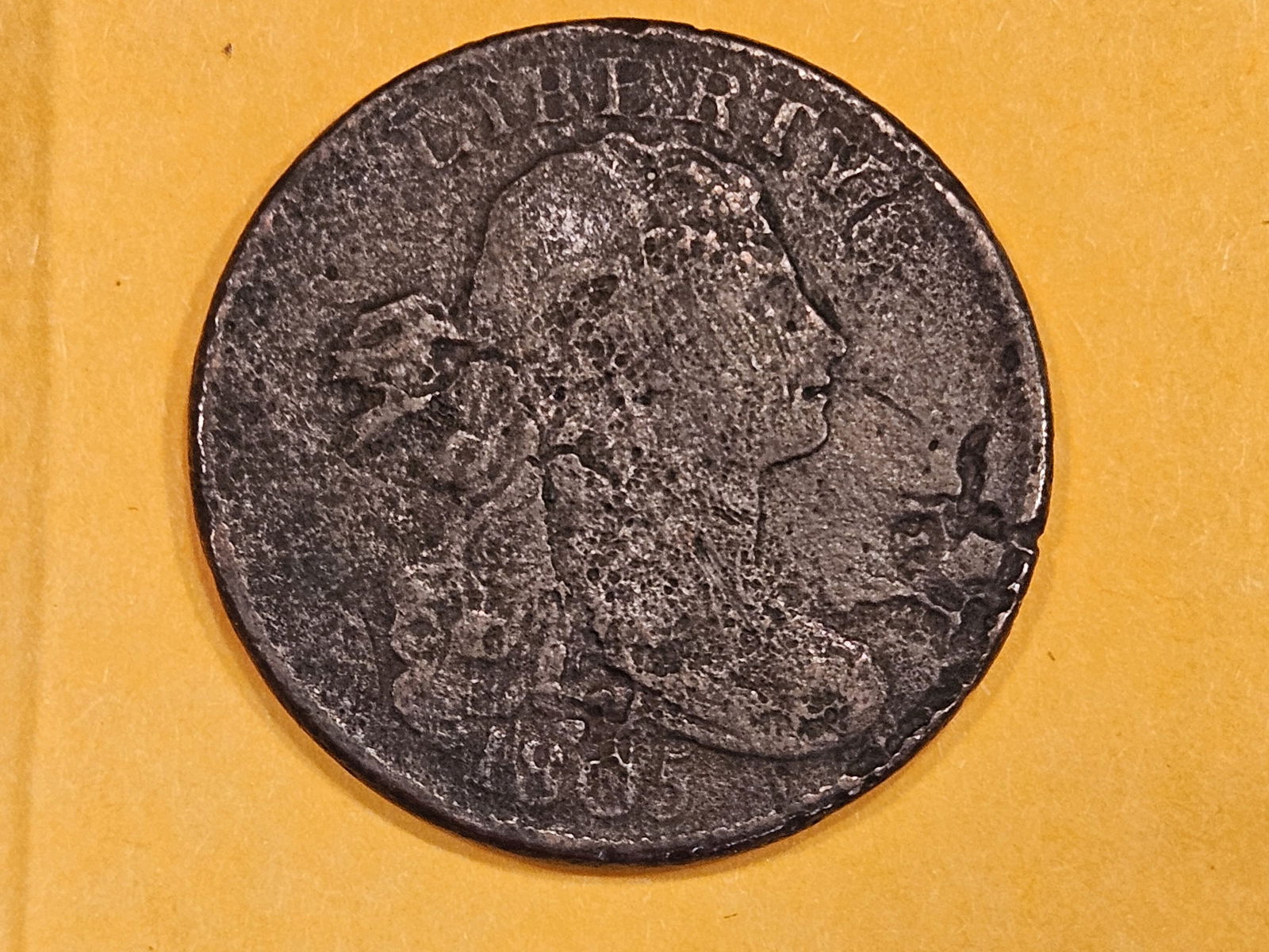 1805 Draped Bust Large Cent in Very Fine - details (1 of 3)