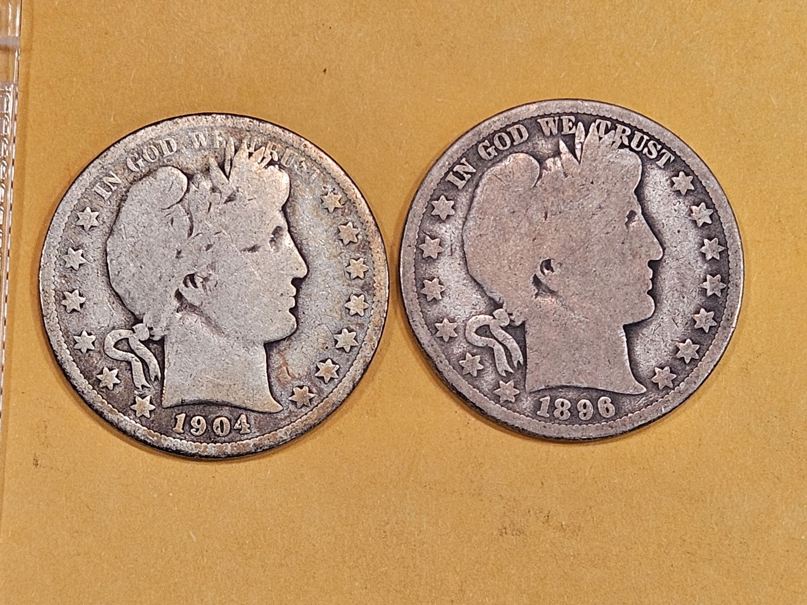 Two Better Date Barber Half Dollars (1 of 3)