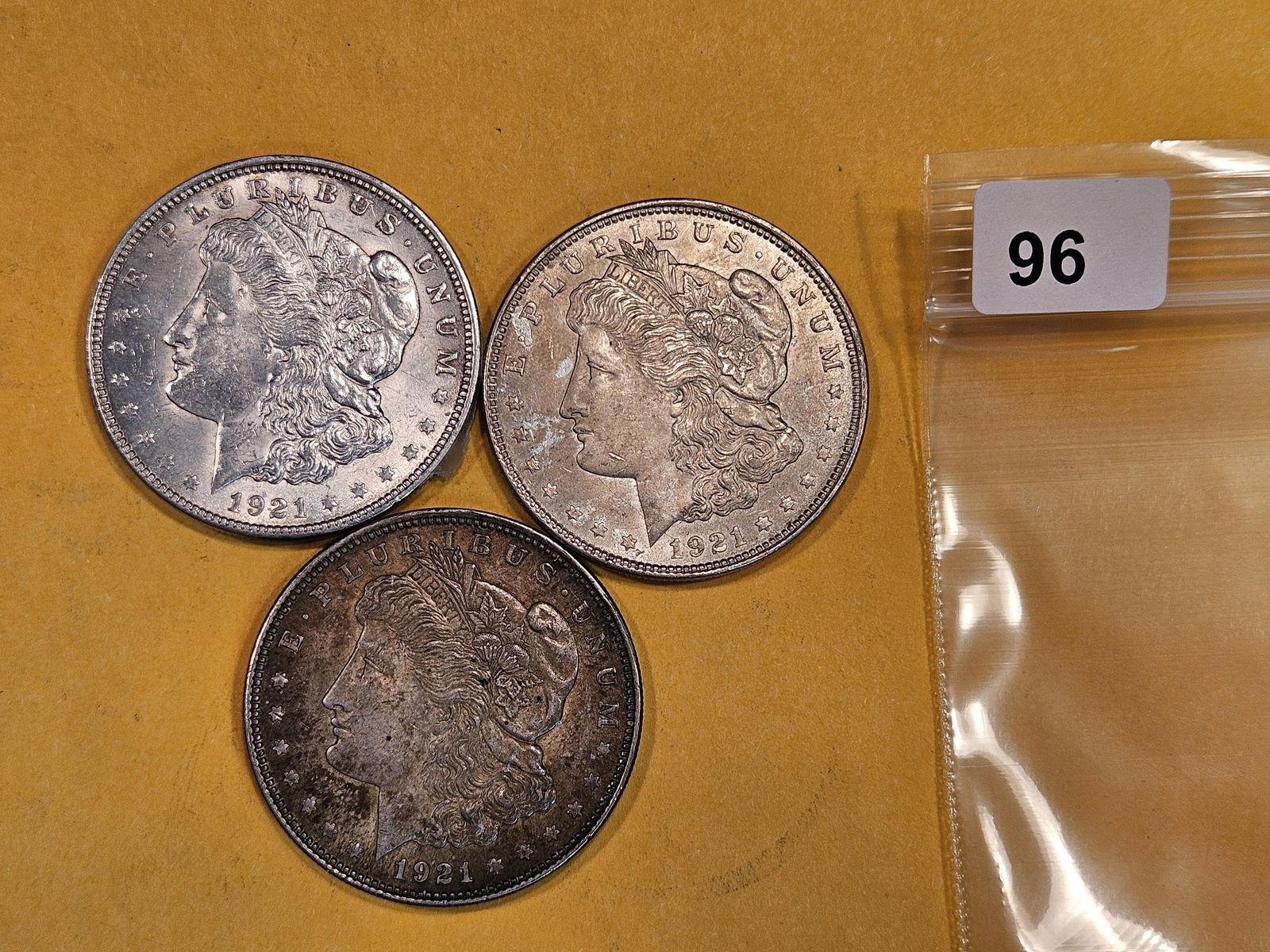 Three Mixed Silver Dollars (1 of 2)