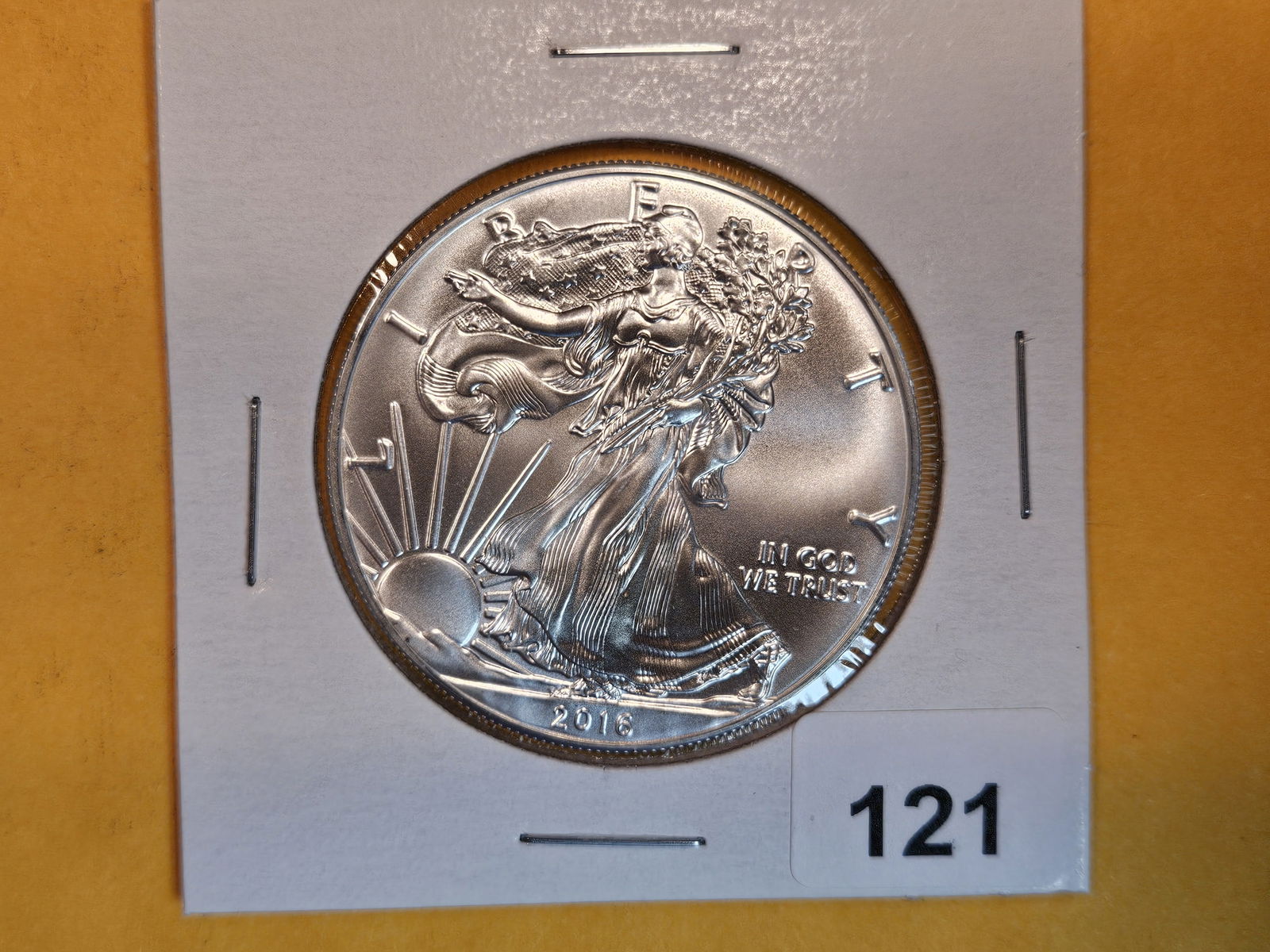 GEM Brilliant Uncirculated 2016 American Silver Eagle (1 of 2)