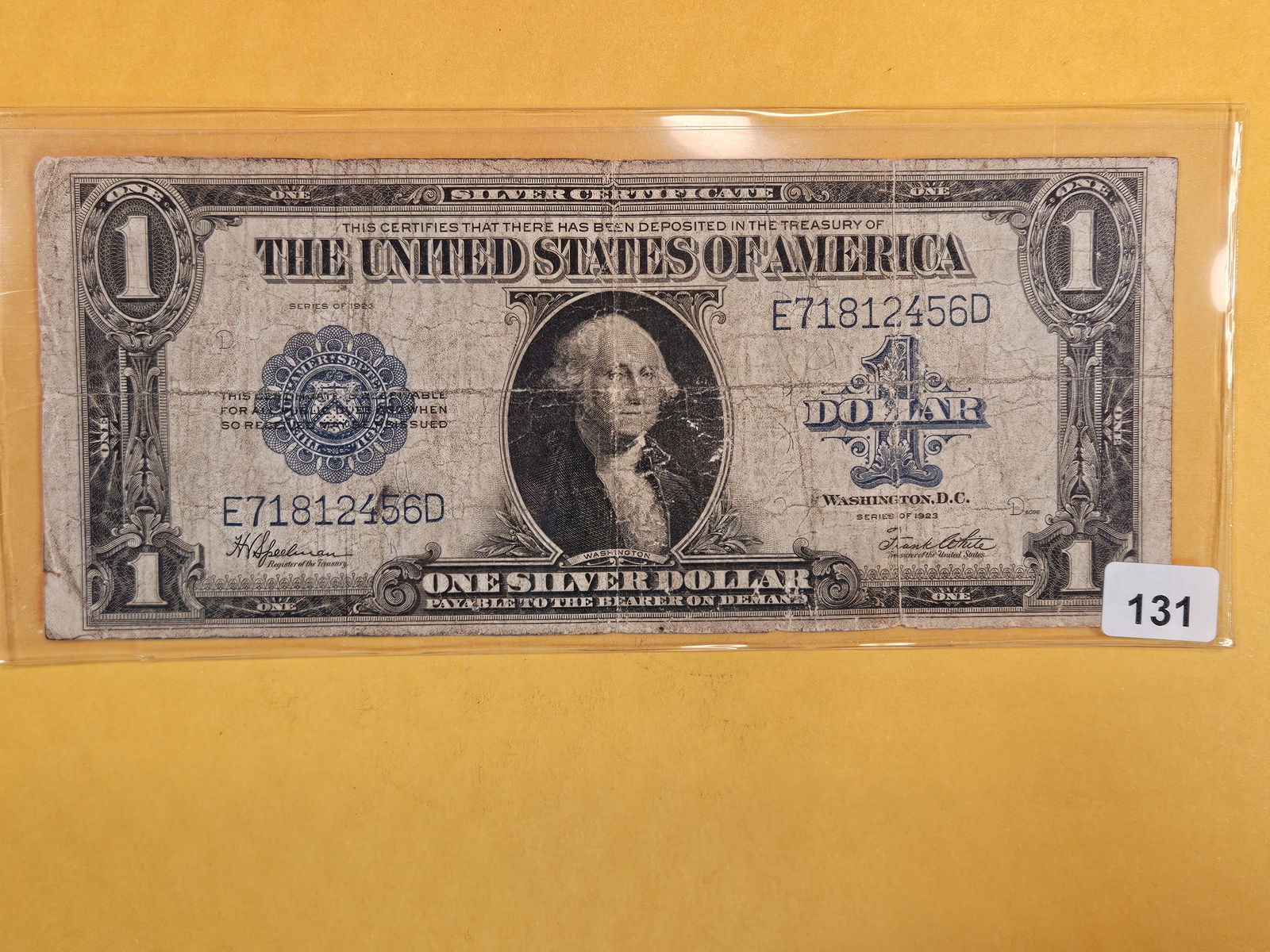 Series 1923 Large Size One Dollar Silver Certificate (1 of 2)