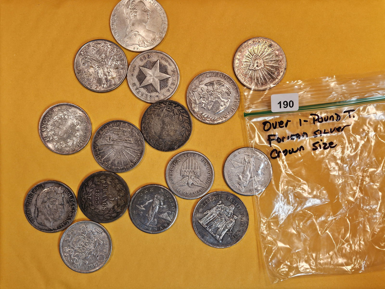 OVER ONE POUND of mixed world SILVER Coins (1 of 2)