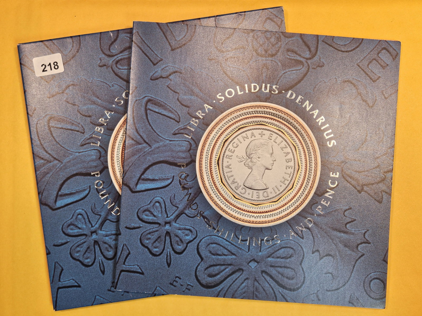 Pretty 9-coin United Kingdom Pre-Decimal Coin Collection: All with Queen Elizabeth II