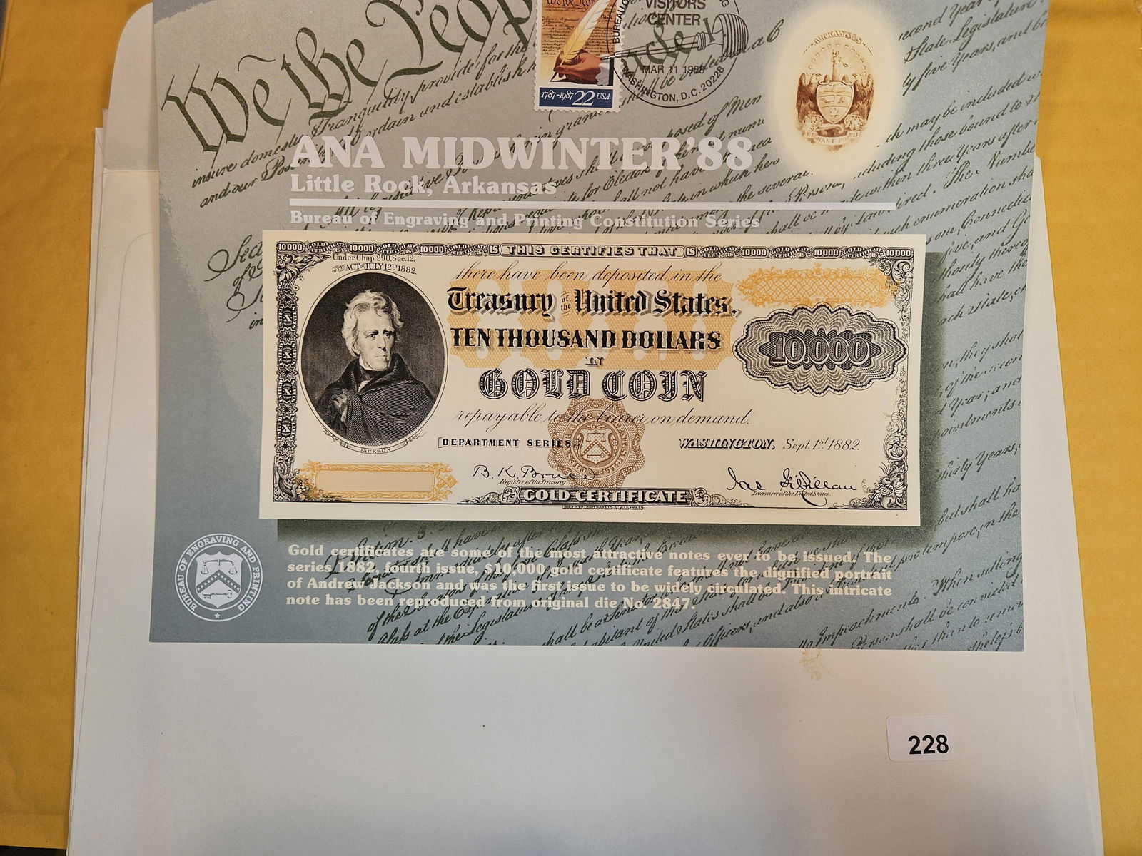 Five cool, different, BEP Intaglio Prints (1 of 2)