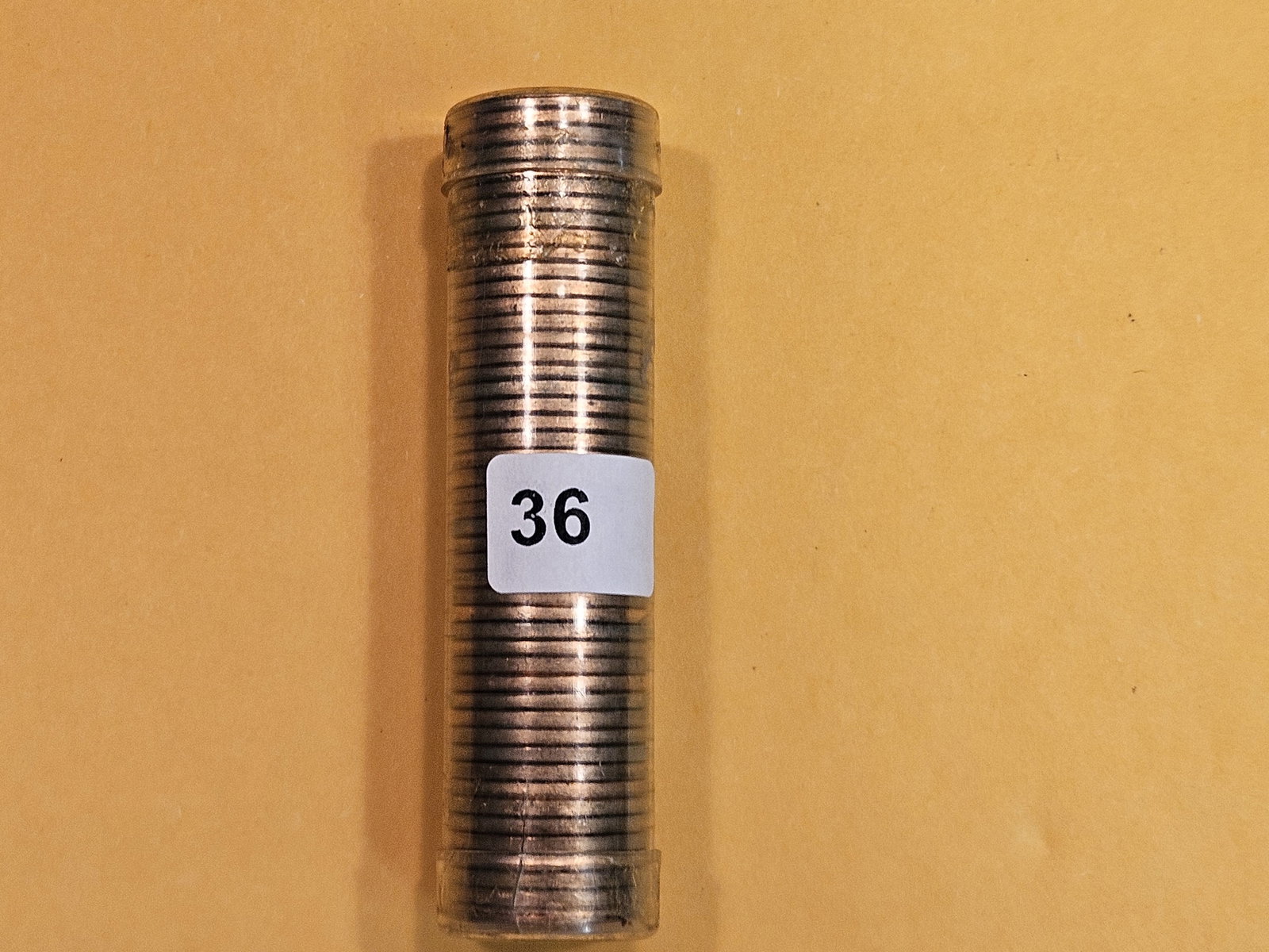 Brilliant Uncirculated Red 1958-D Wheat cent roll (1 of 3)