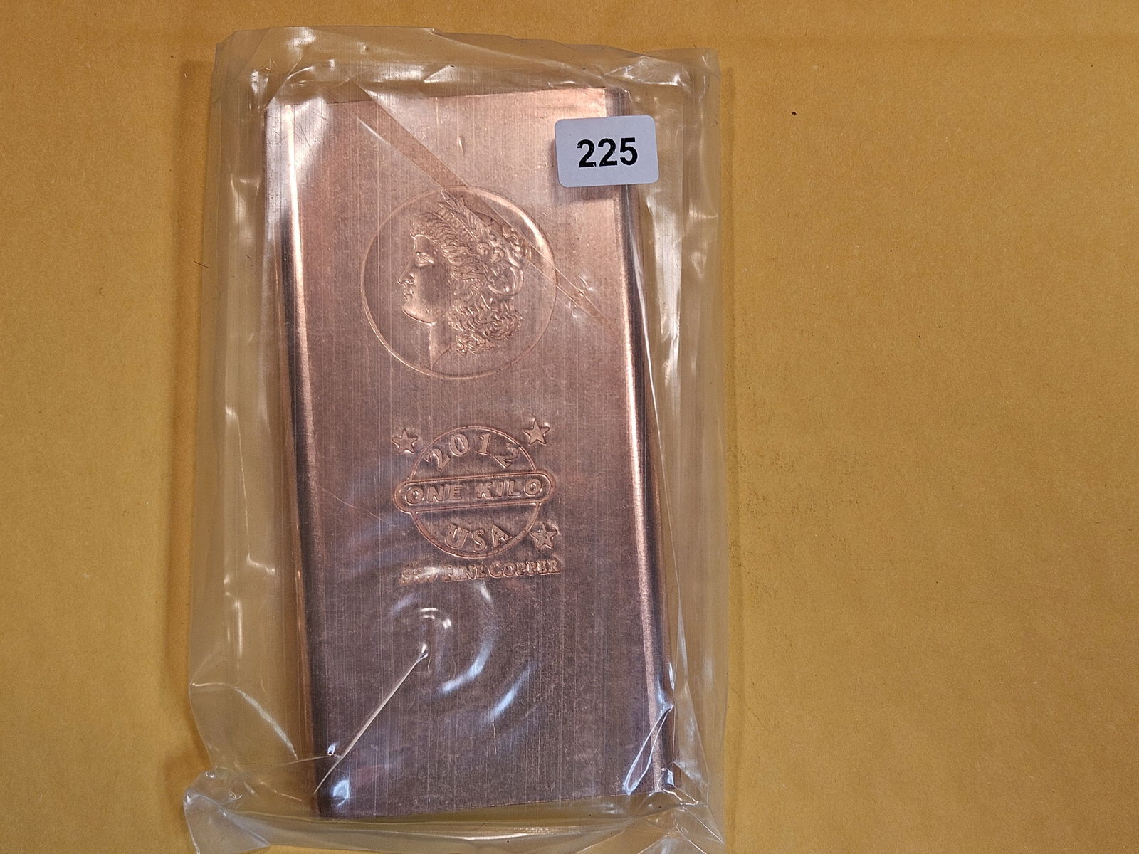 ONE KILO .999 fine Copper bar (1 of 1)