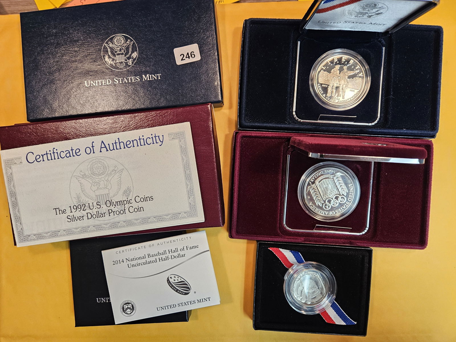 Three Proof Deep Cameo Commemorative US Coins (1 of 4)