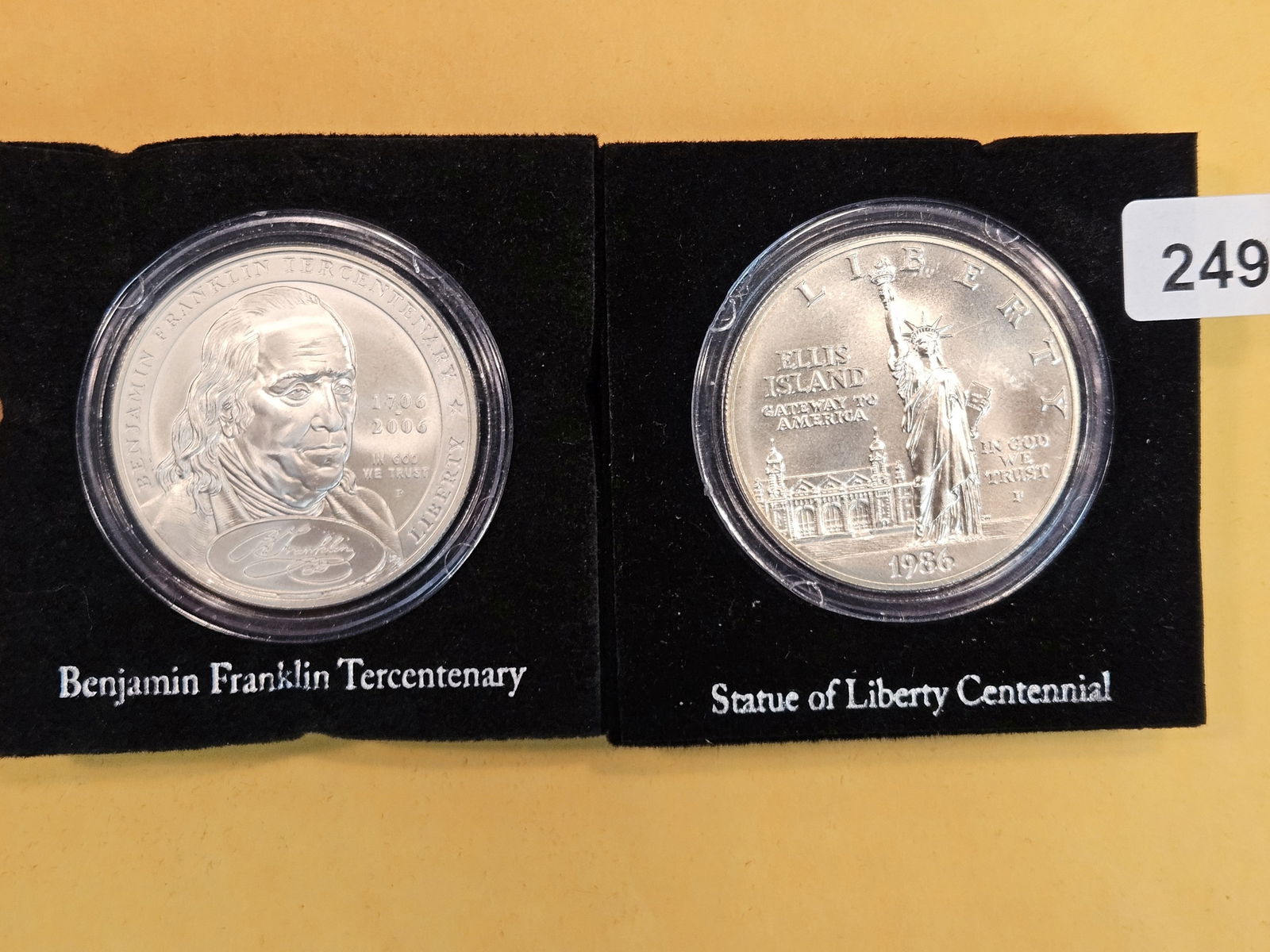Two GEM Brilliant Uncirculated commemorative Silver Dollars (1 of 1)