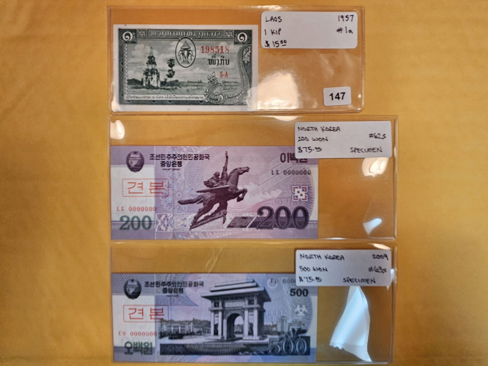 Three Better Crisp Uncirculated Asian Notes (1 of 7)