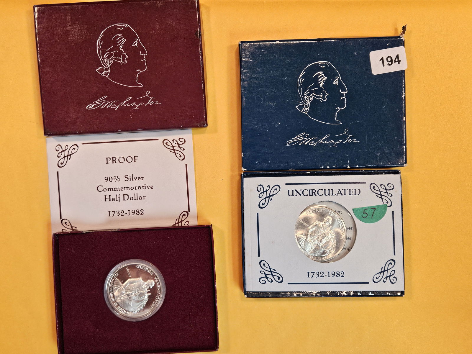 Two GEM Silver Half Dollars (1 of 1)