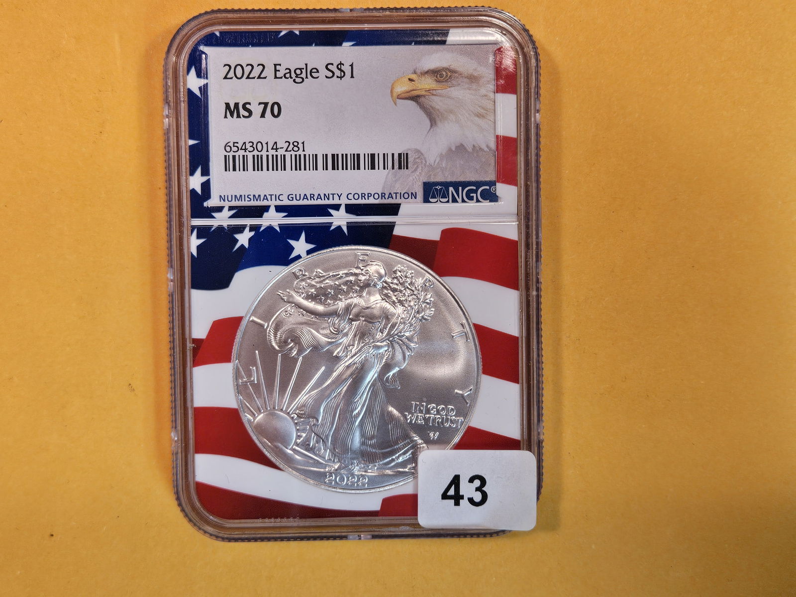 PERFECT! NGC 2022 American Silver Eagle in Mint State 70 (1 of 2)