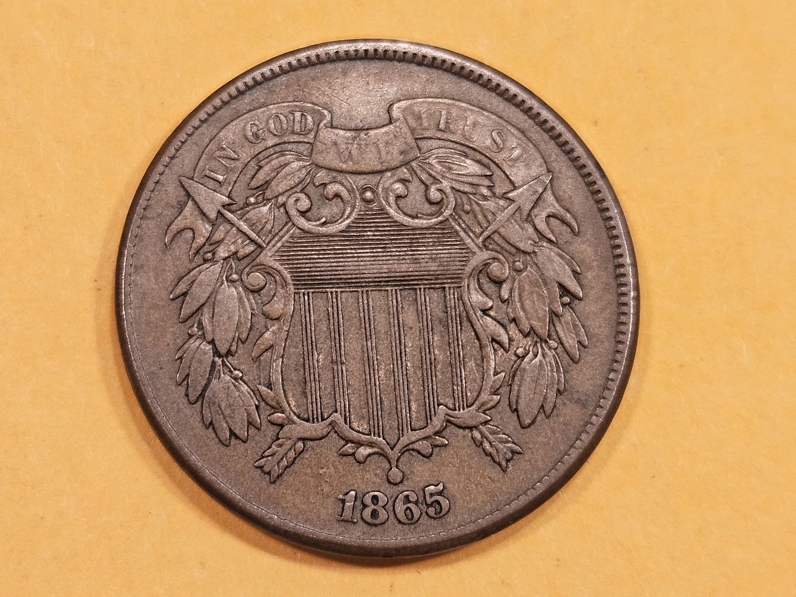 1865 Two Cent piece (1 of 3)