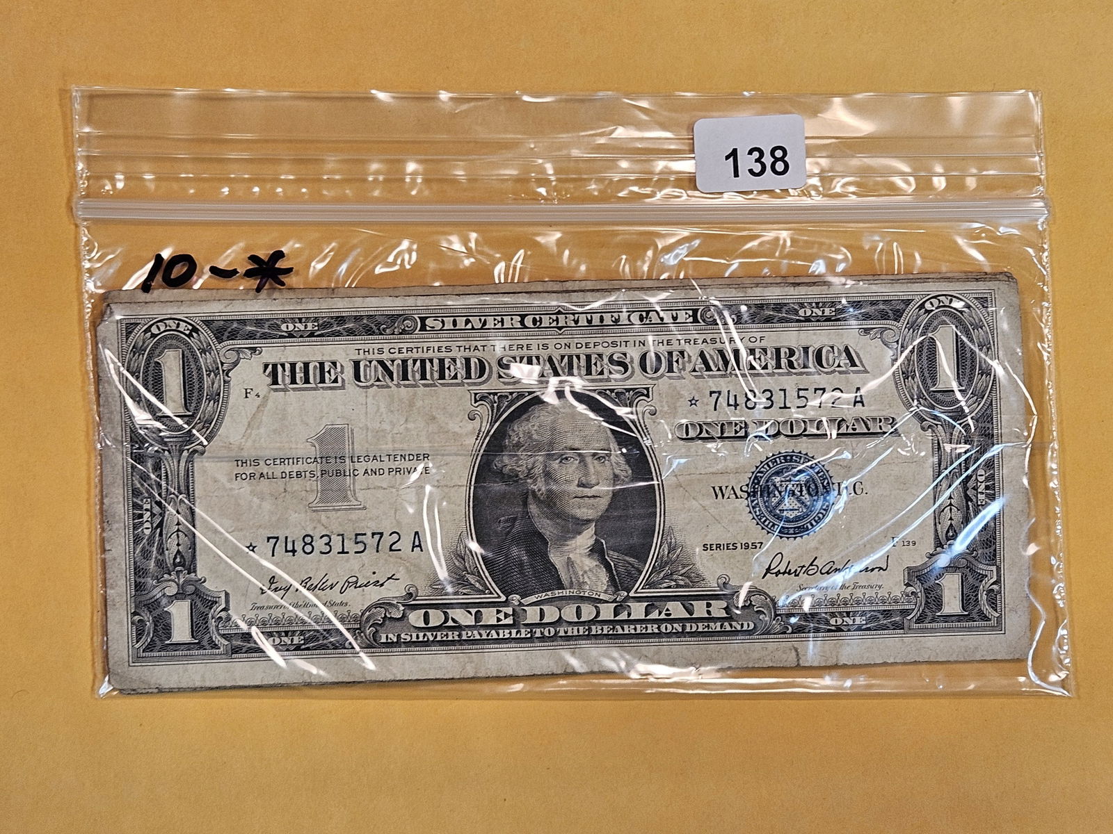 Ten Star Replacement One Dollar Silver Certificates (1 of 2)