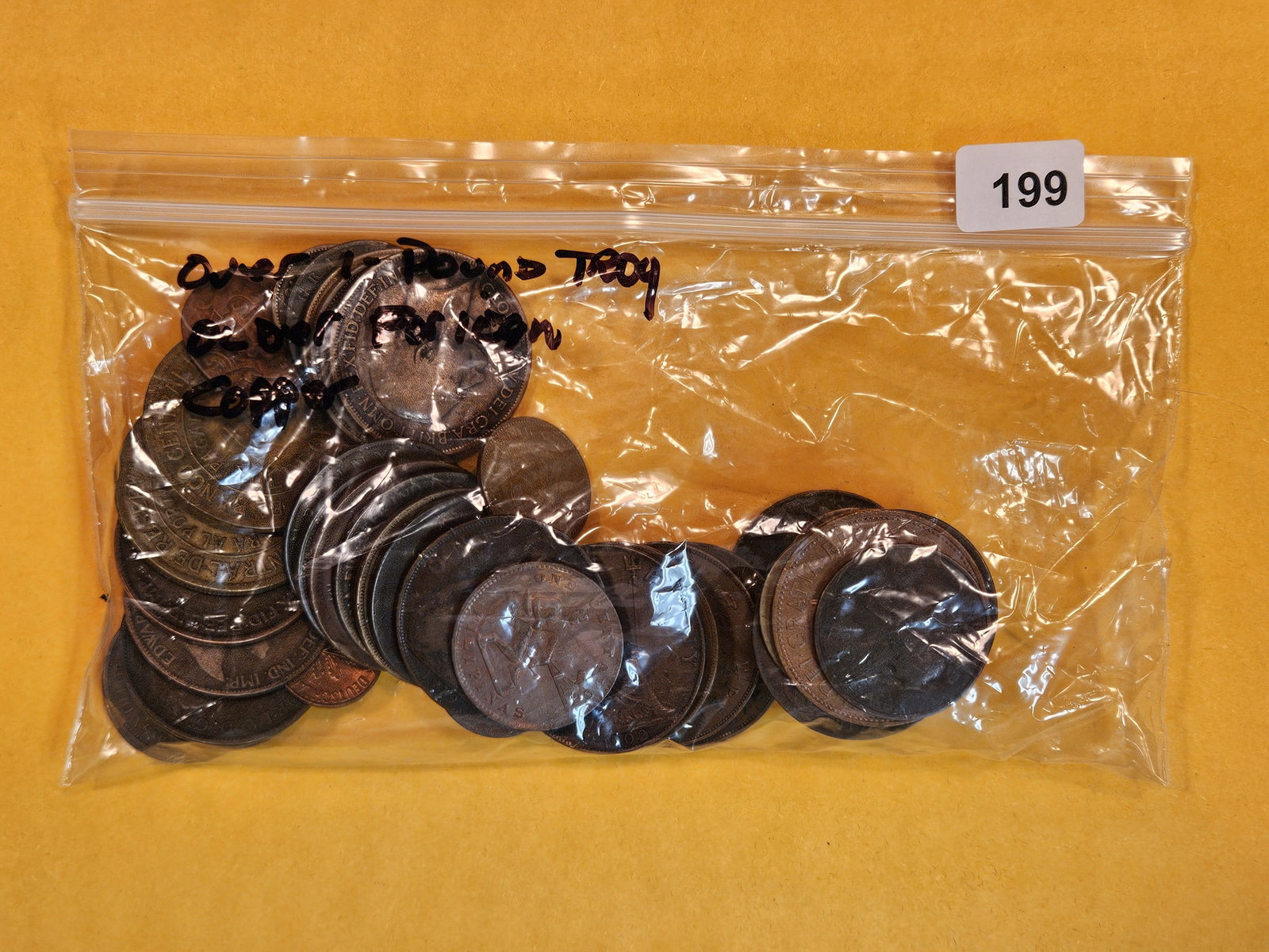 OVER ONE POUND of mixed Copper Coins: From dealer. Unsearched by us