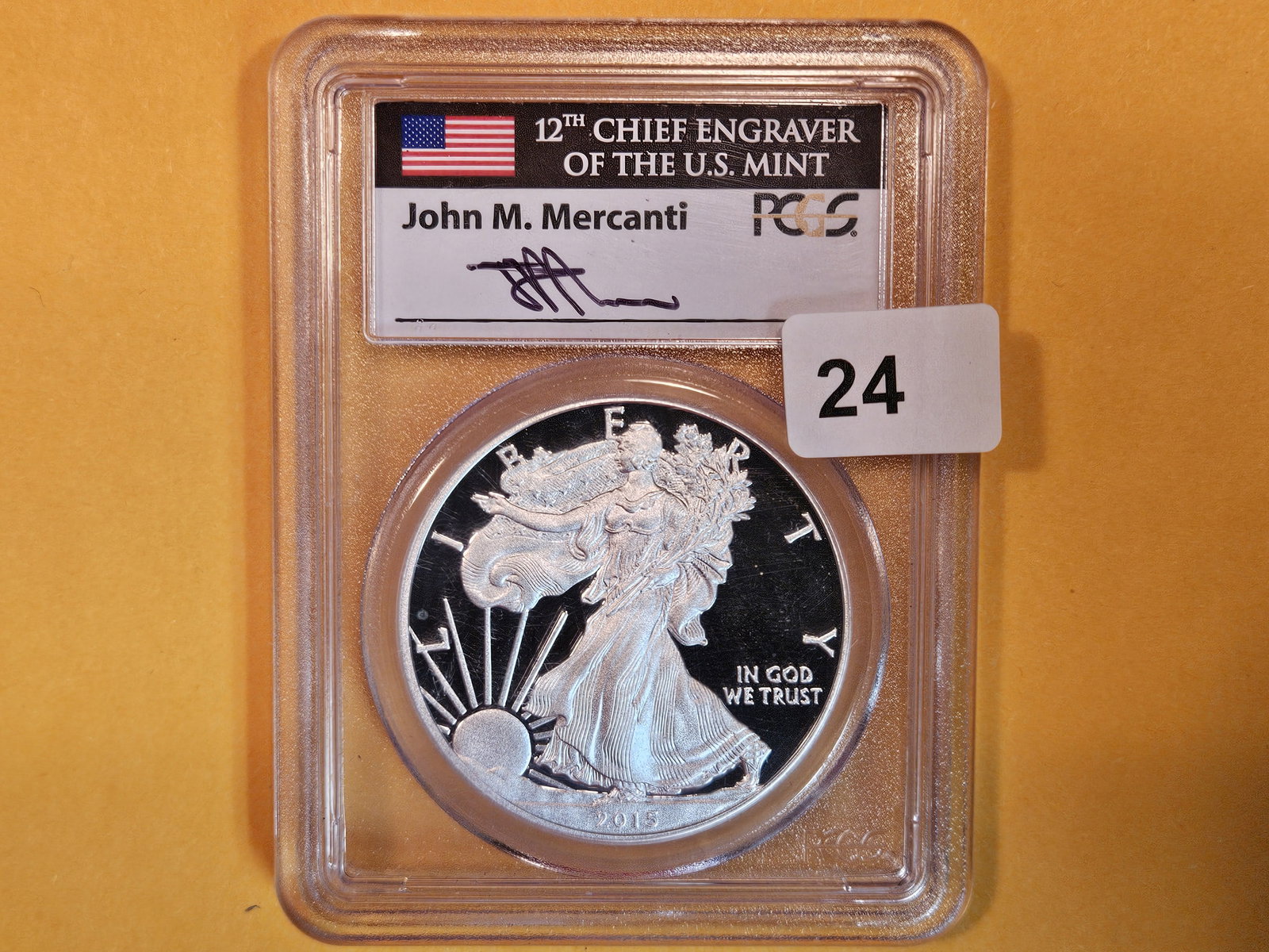 PERFECT! PCGS 2015-W American Silver Eagle in Proof 70 Deep Cameo (1 of 2)