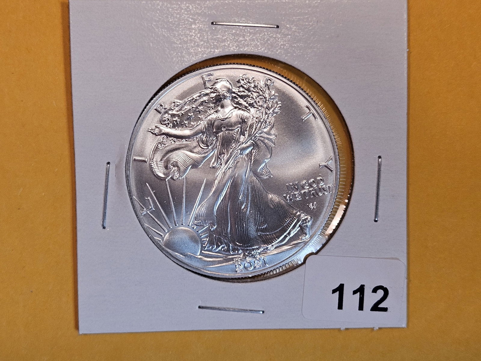 GEM Brilliant Uncirculated 2021 American Silver Eagle (1 of 2)