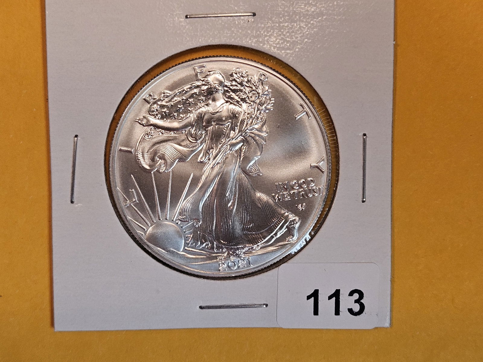 GEM Brilliant Uncirculated 2021 American Silver Eagle (1 of 2)
