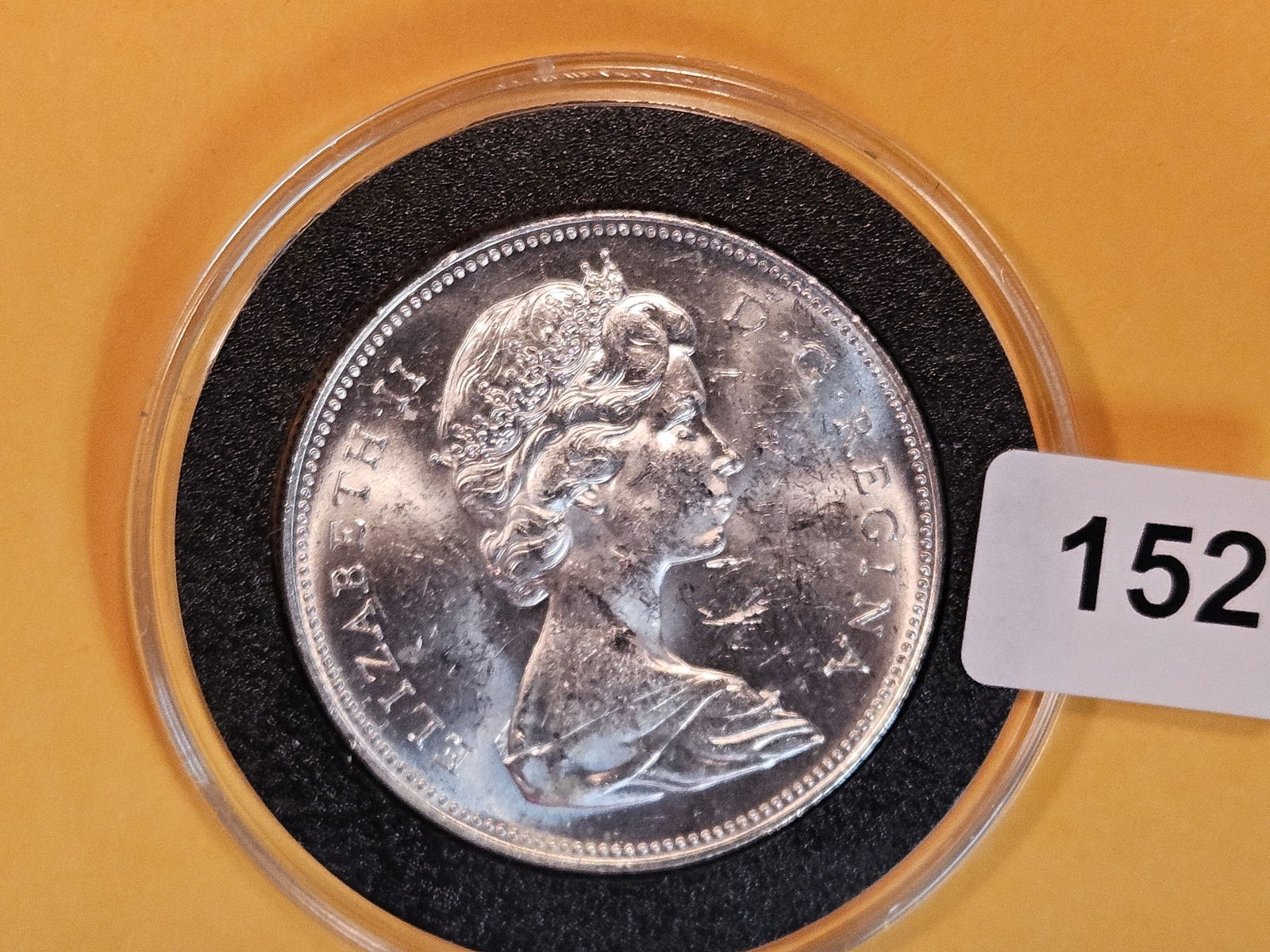 Choice Brilliant Uncirculated 1966 Canada Silver Dollar (1 of 2)