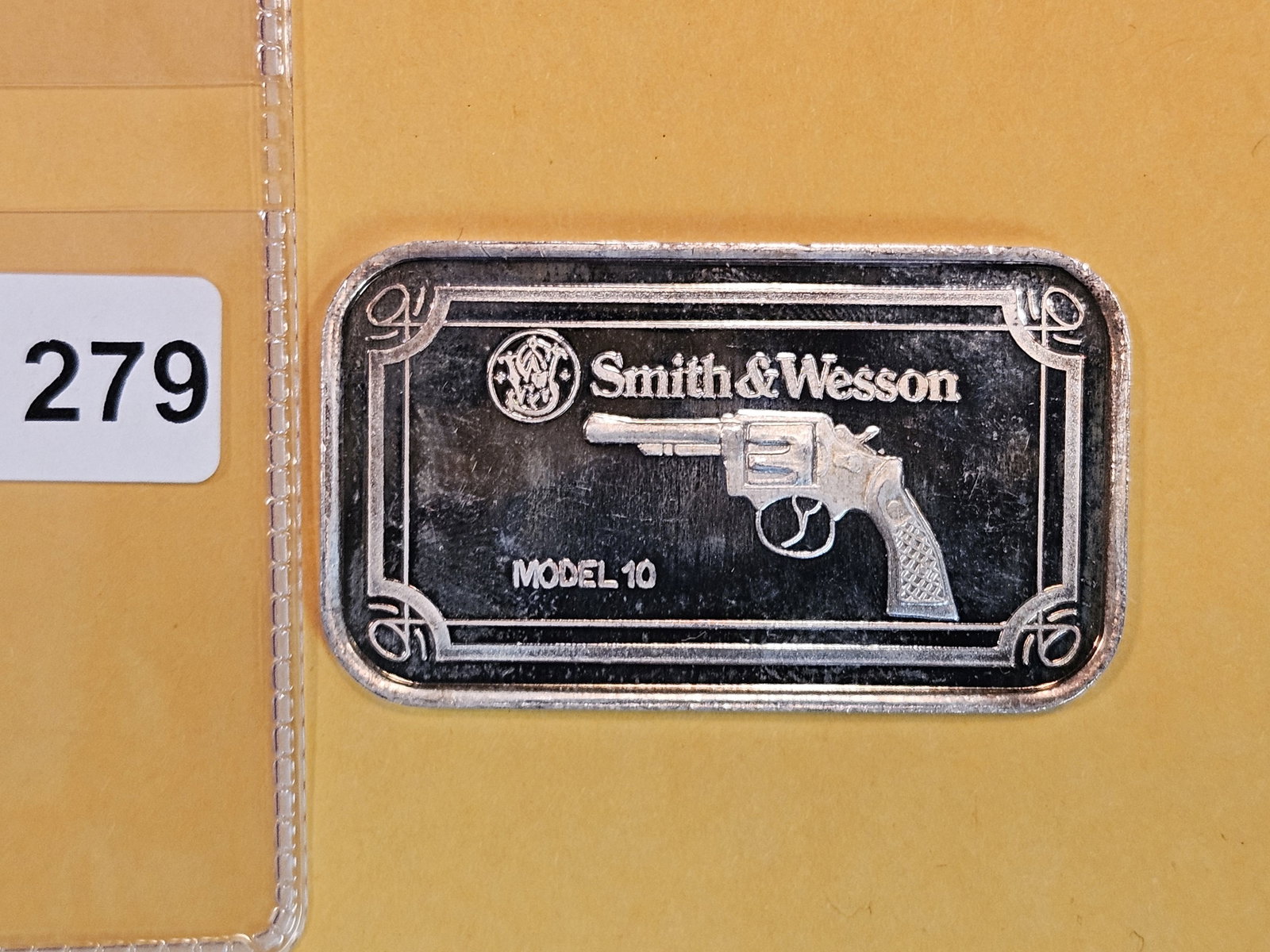 One Troy ounce .999 fine silver art proof bar (1 of 2)
