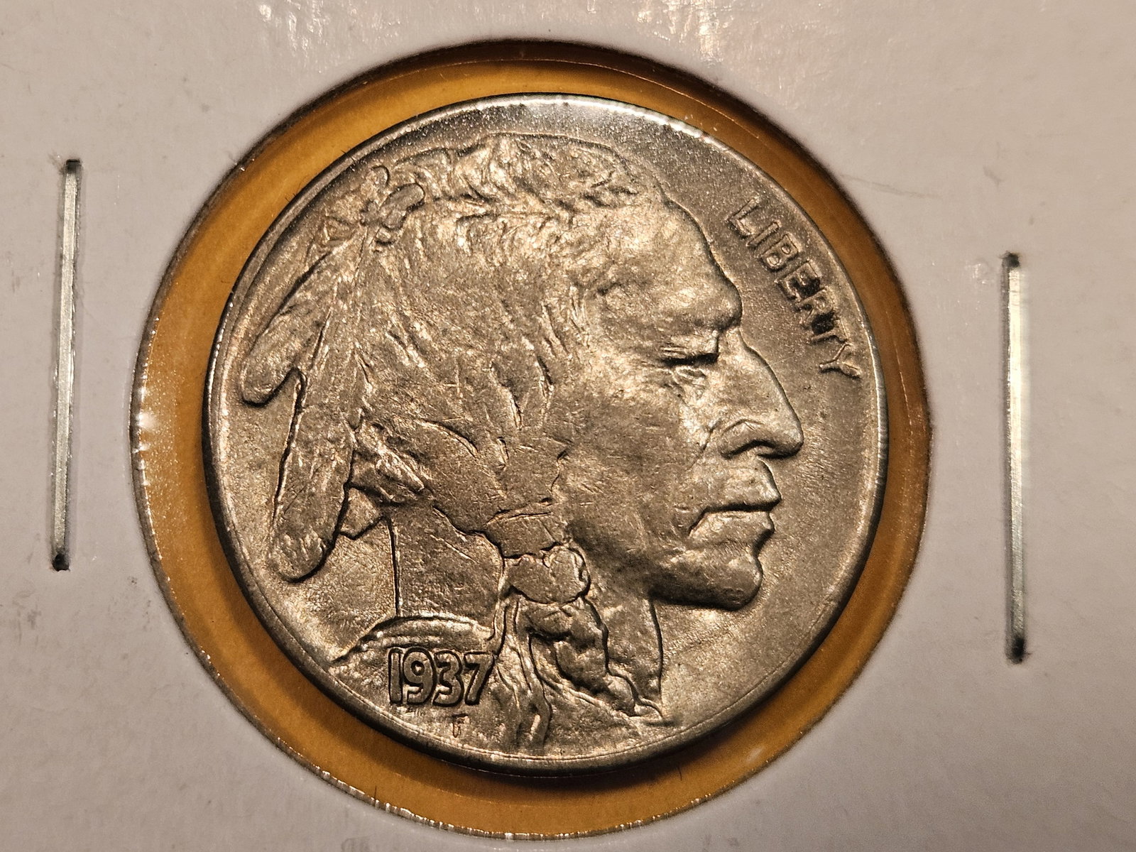 Very Choice Brilliant Uncirculated 1937 Buffalo Nickel (1 of 5)