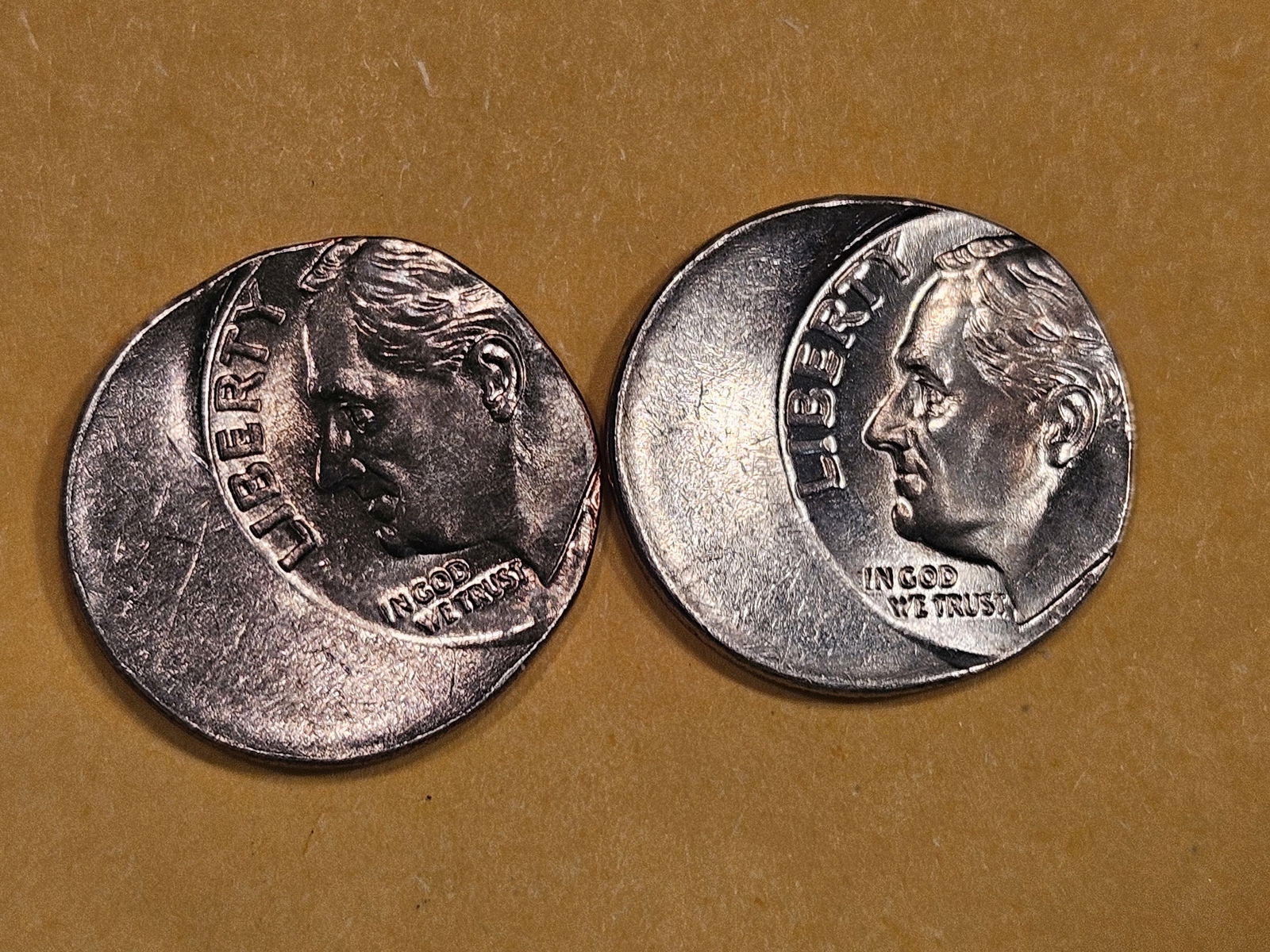 ERRORS! Two Very Choice Brilliant Uncirculated Roosevelt Dimes (1 of 3)