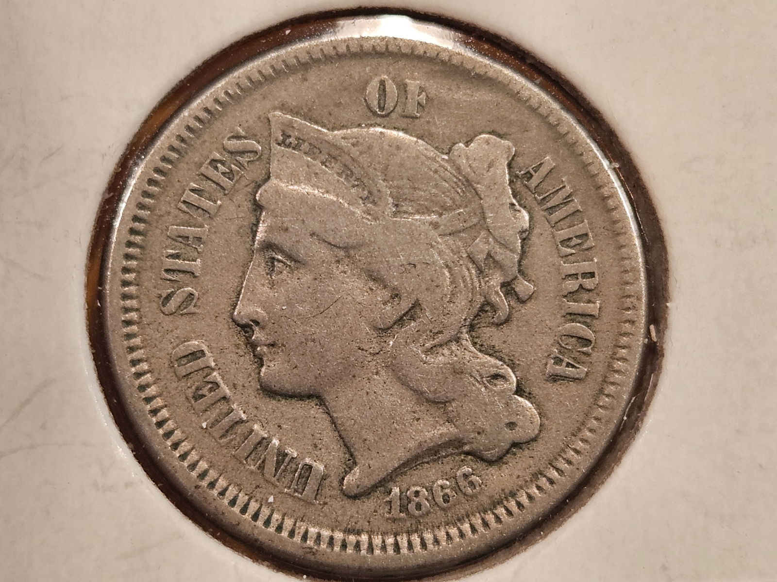1866 Three Cent Nickel (1 of 3)